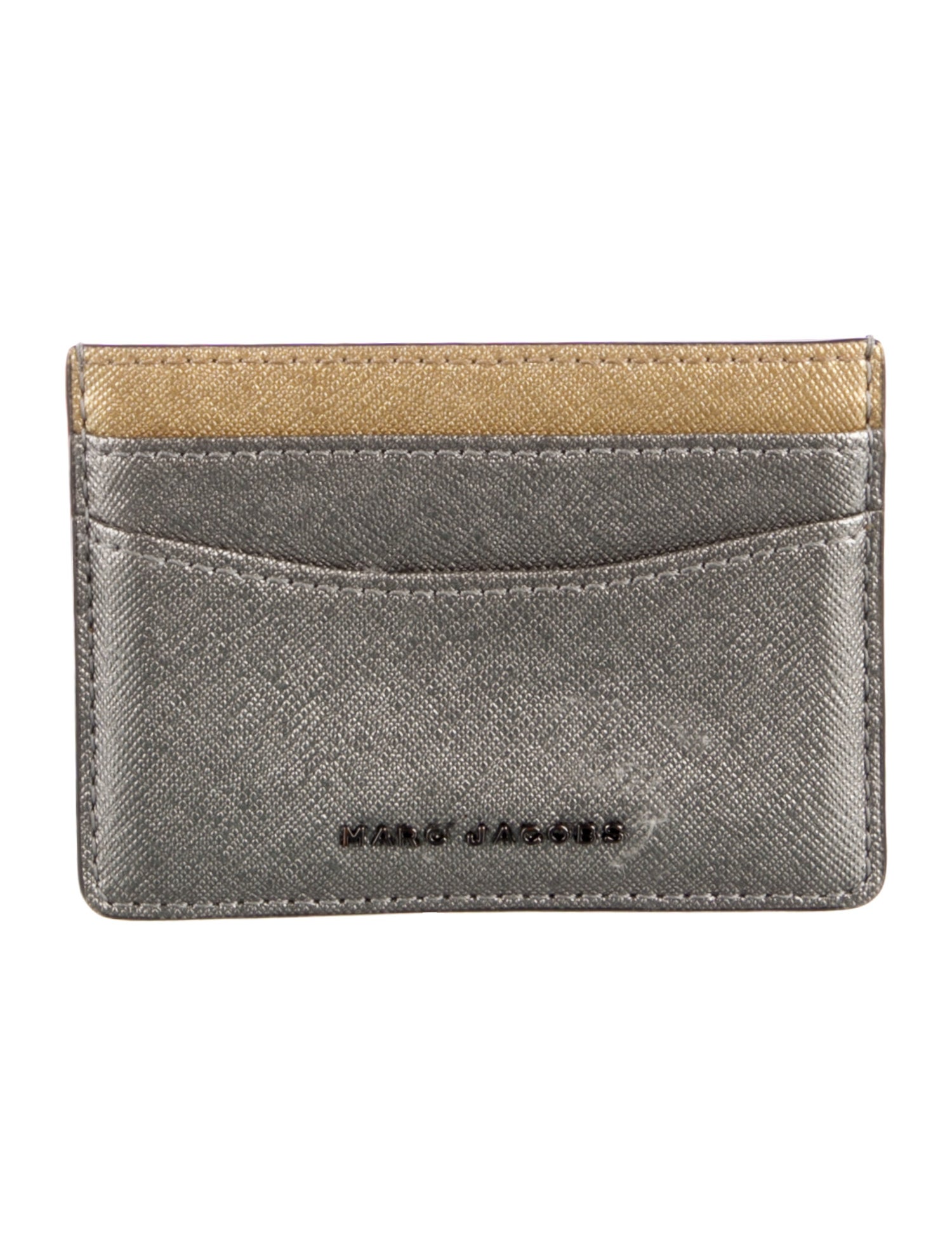 Marc Jacobs Leather Colorblock Pattern Card Holder