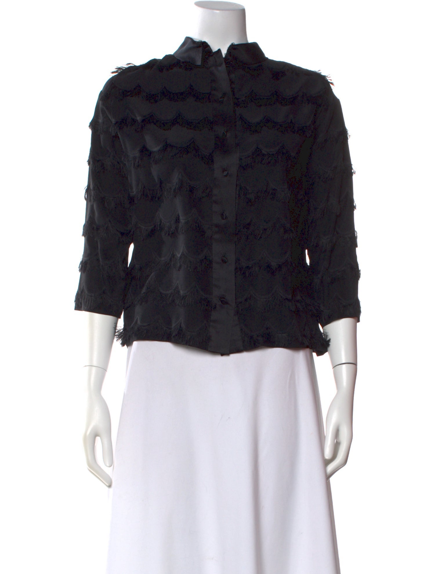 Marc Jacobs Floral Print Mock Neck Blouse