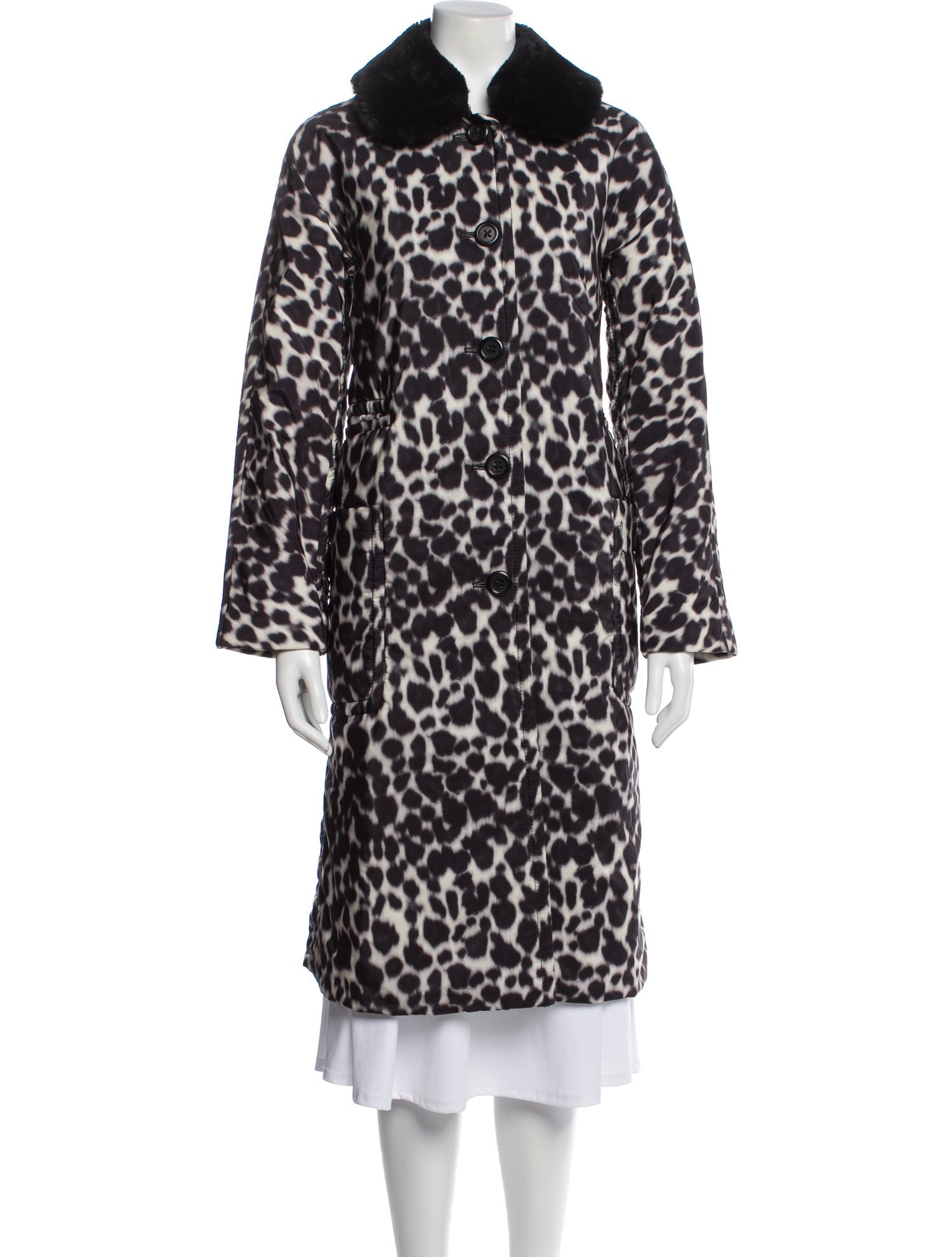 Marc Jacobs Animal Print Faux Fur Coat