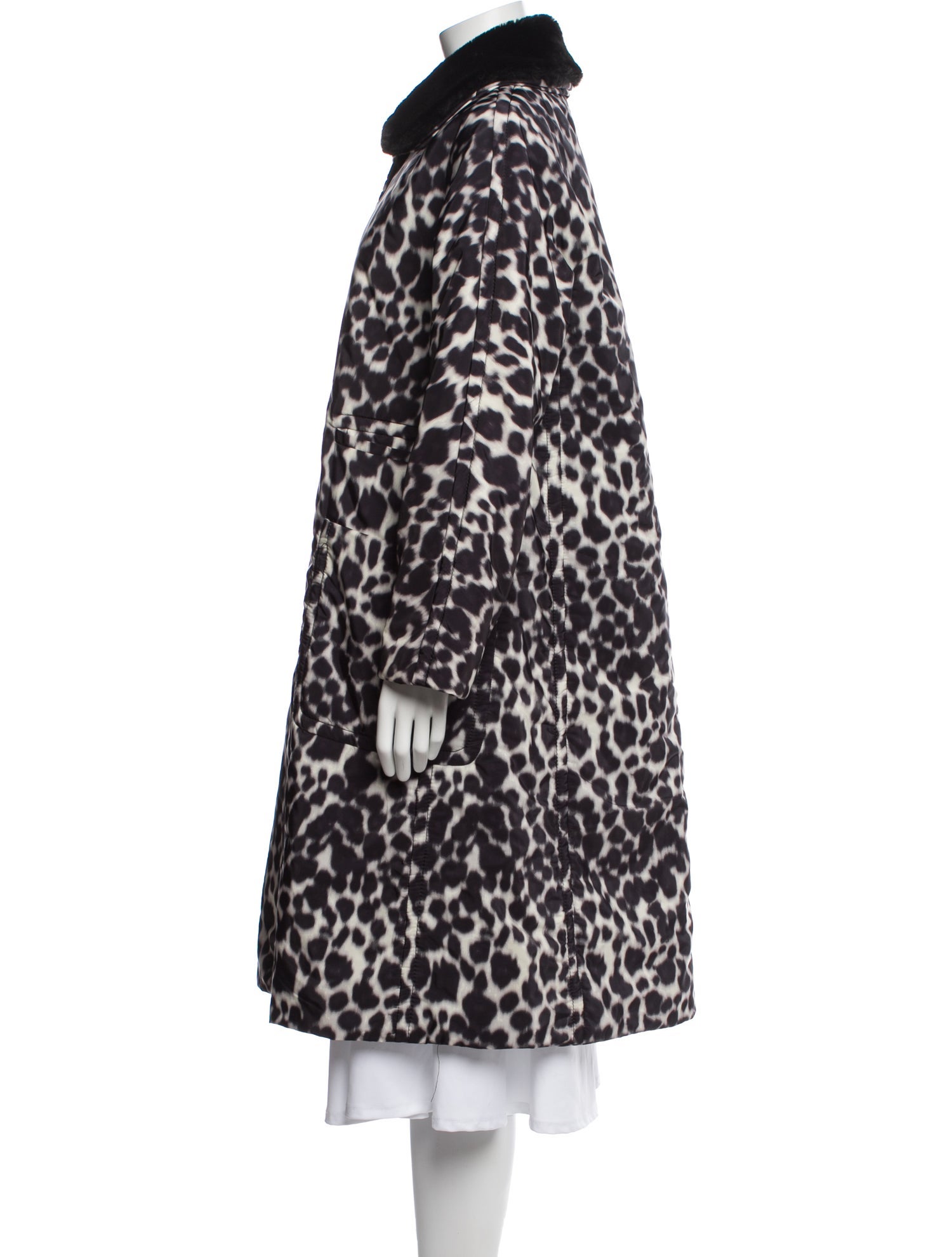 Marc Jacobs Animal Print Faux Fur Coat