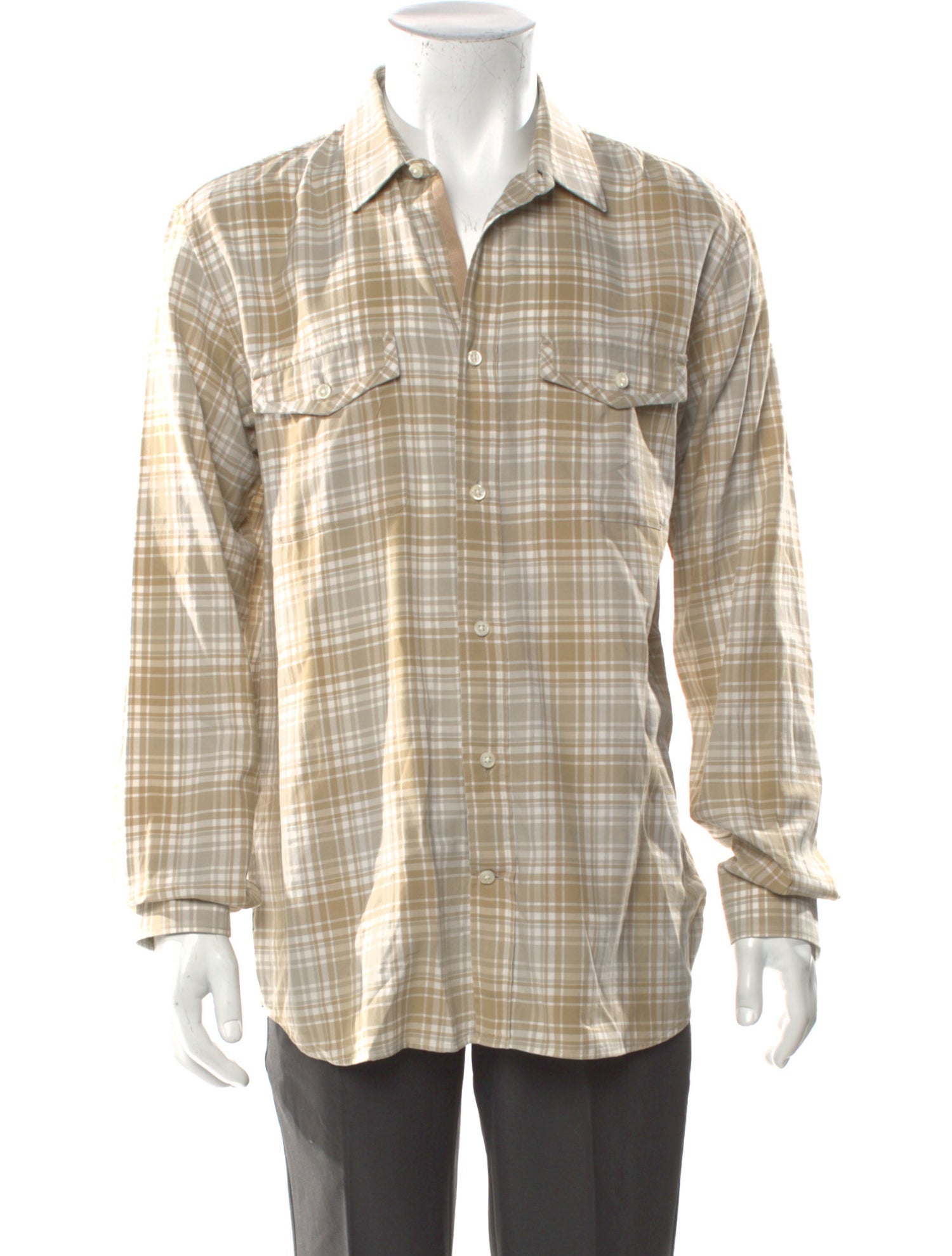 Marc Jacobs Plaid Print Long Sleeve Western Shirt