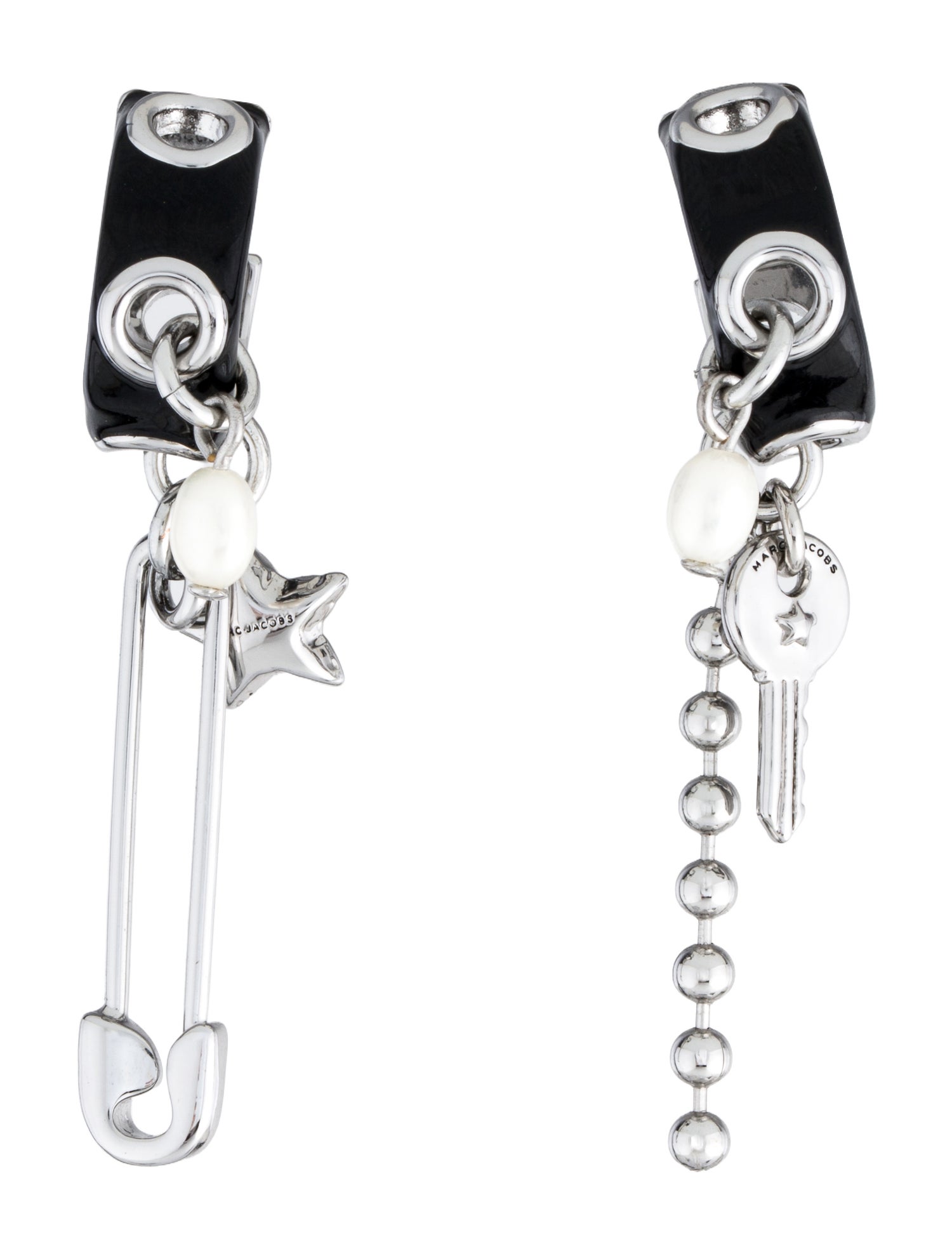 Marc Jacobs Cultured Pearl & Resin Drop Earrings