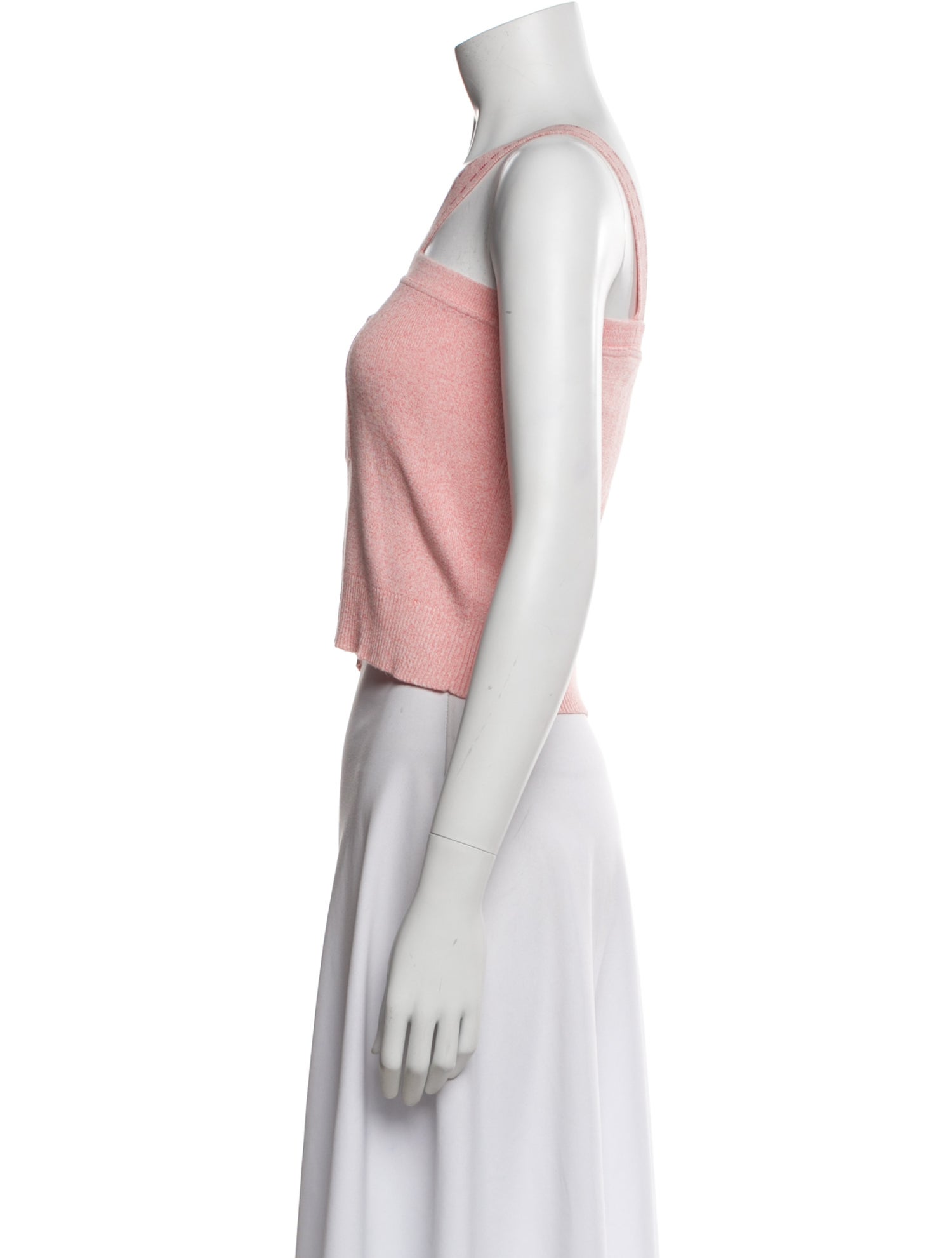 Marc Jacobs Square Neckline Sleeveless Crop Top