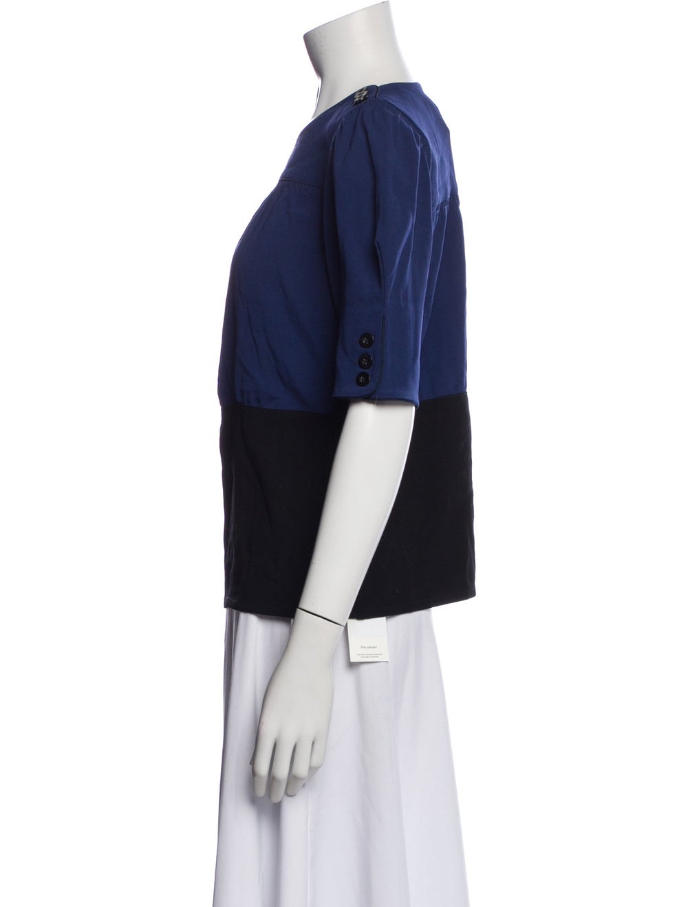 Marc Jacobs Colorblock Pattern Crew Neck Top - image 2