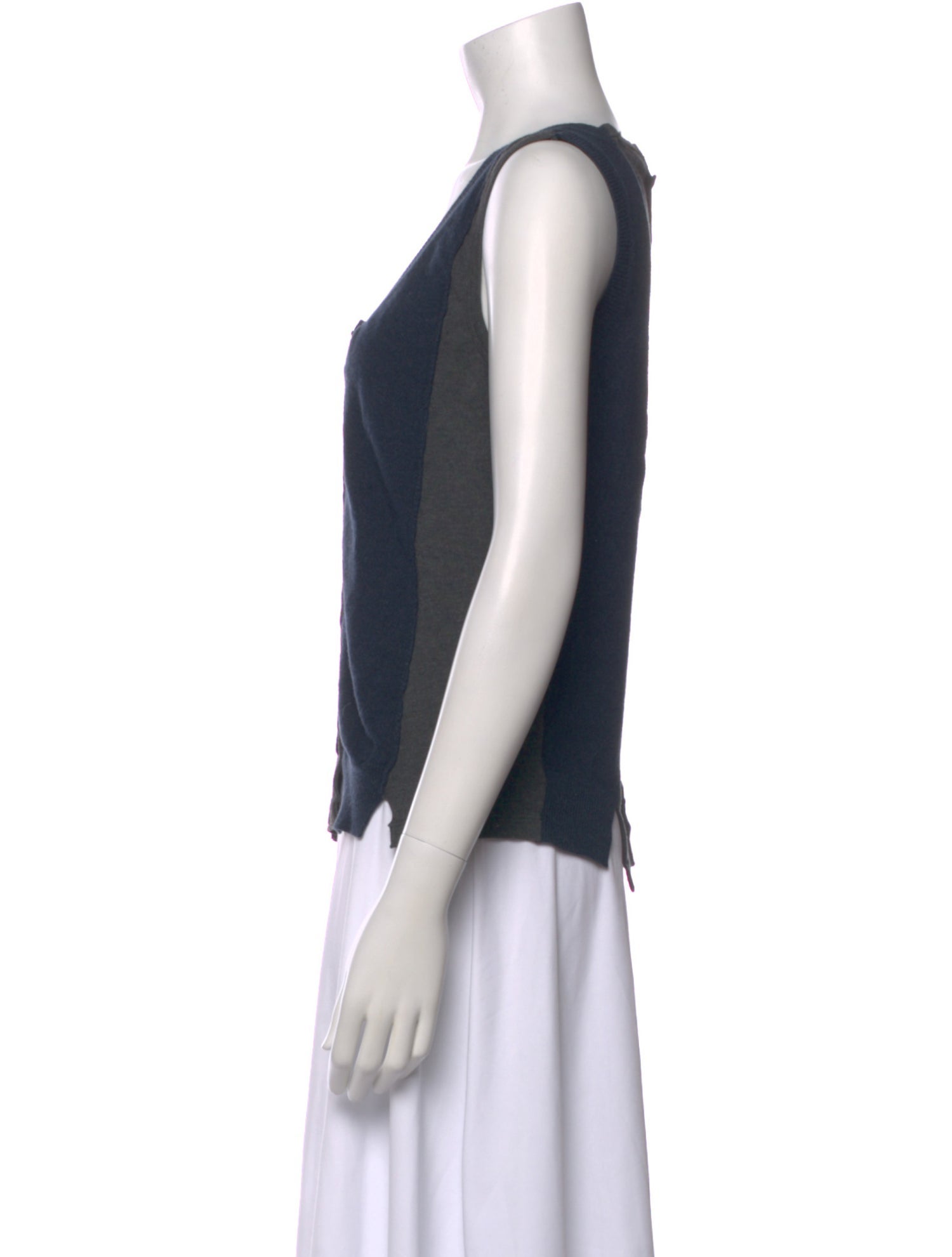 Marc Jacobs Colorblock Pattern Scoop Neck Top