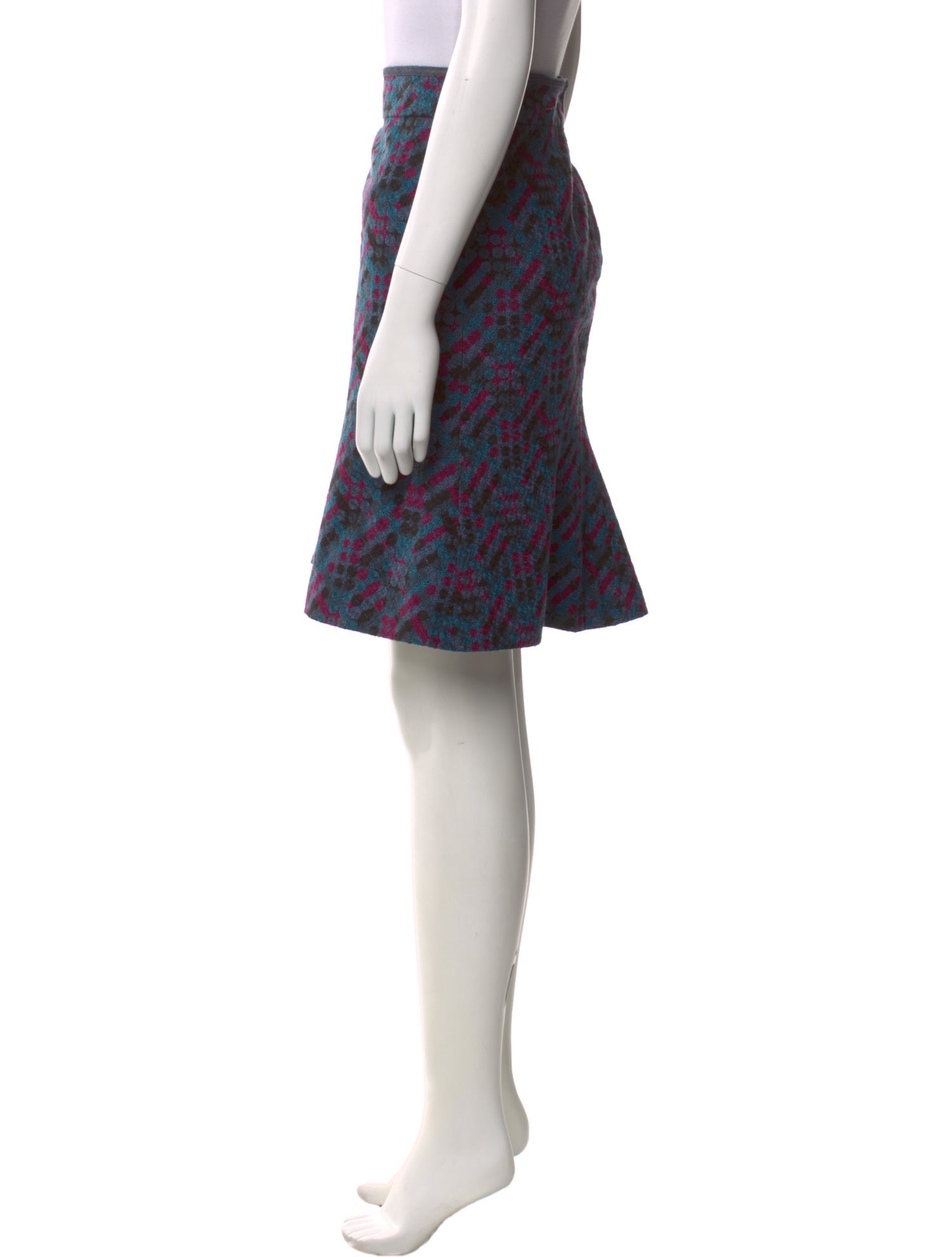 Marc Jacobs Plaid Print Knee-Length Skirt