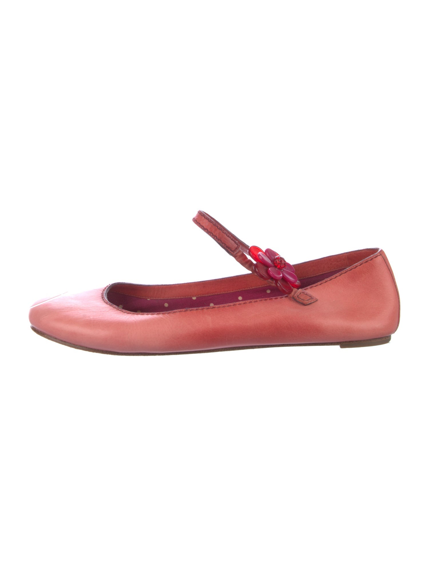 Marc Jacobs Leather Mary Jane Flats