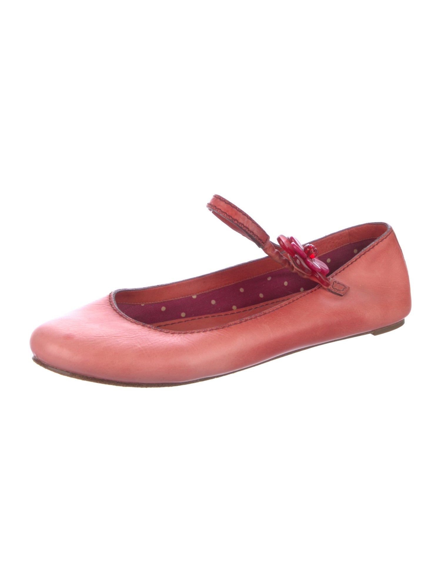 Marc Jacobs Leather Mary Jane Flats