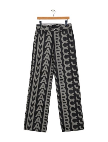 Pre-owned Marc Jacobs Mid-rise Wide Leg Jeans W/ Tags In Blue