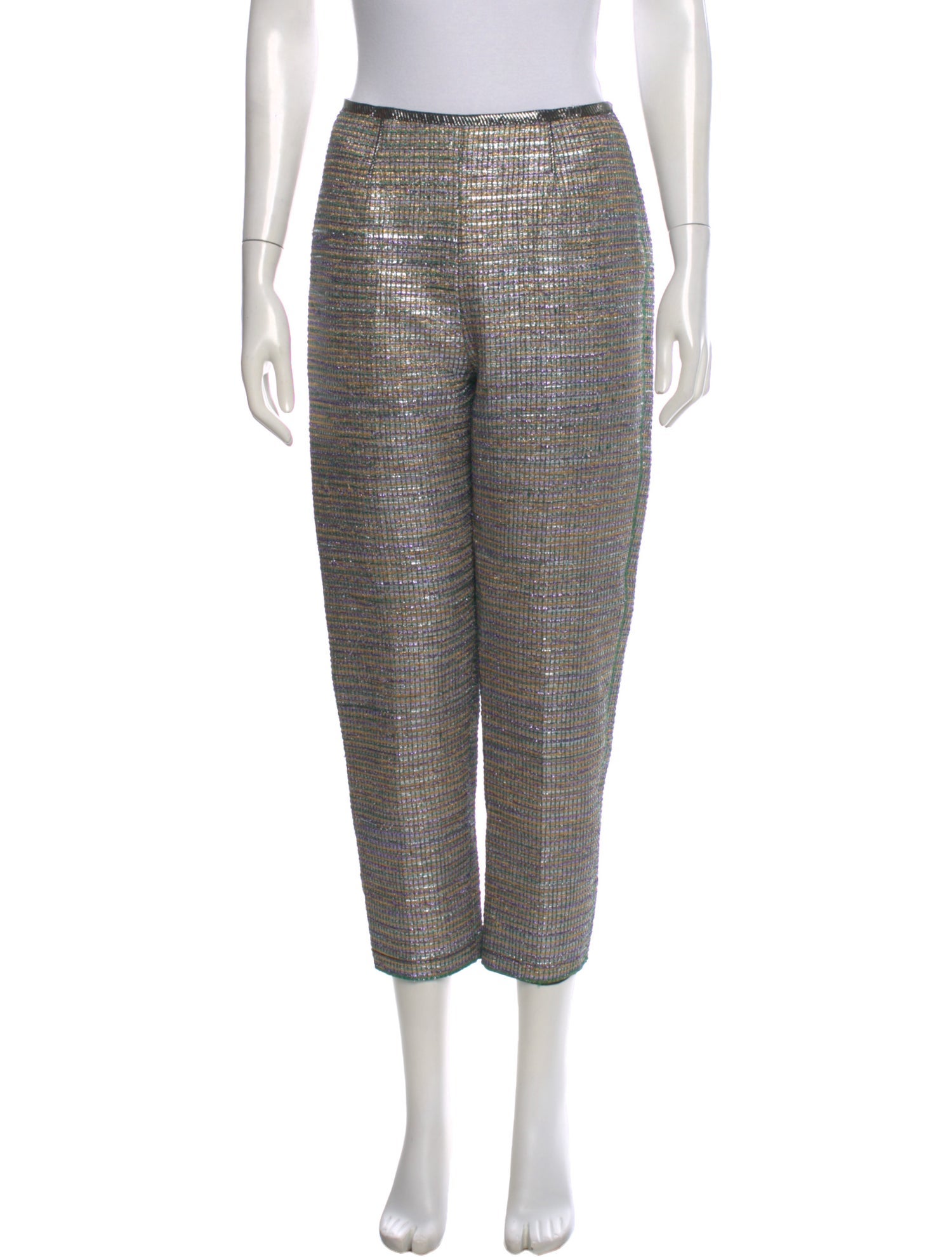 Marc Jacobs Plaid Print Straight Leg Pants