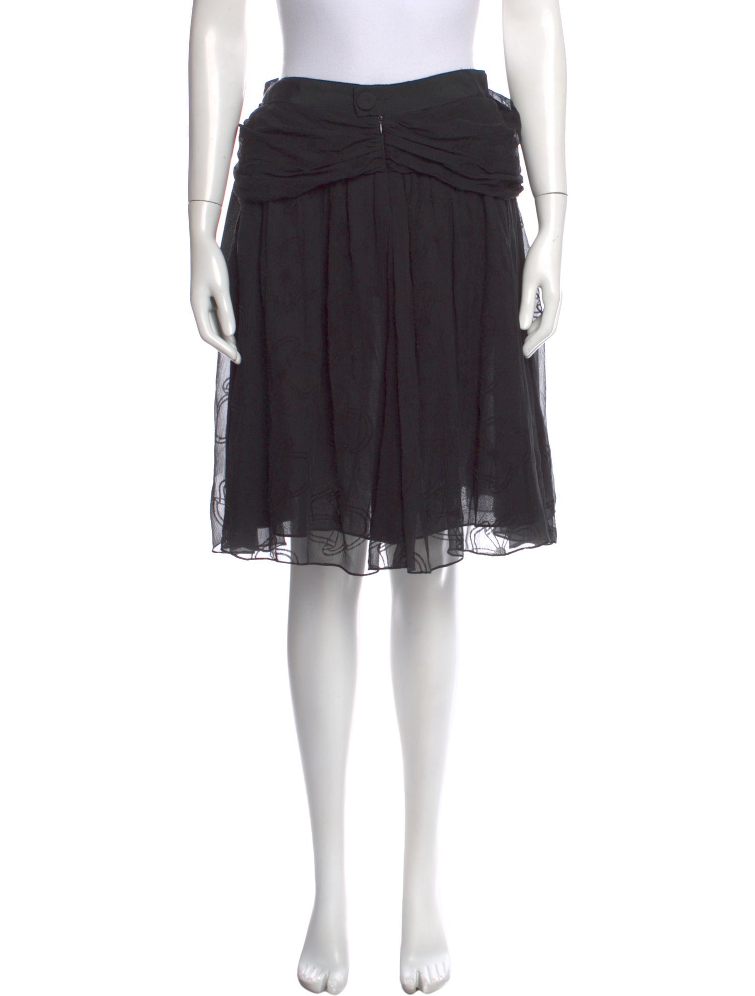 Marc Jacobs Silk Knee-Length Skirt