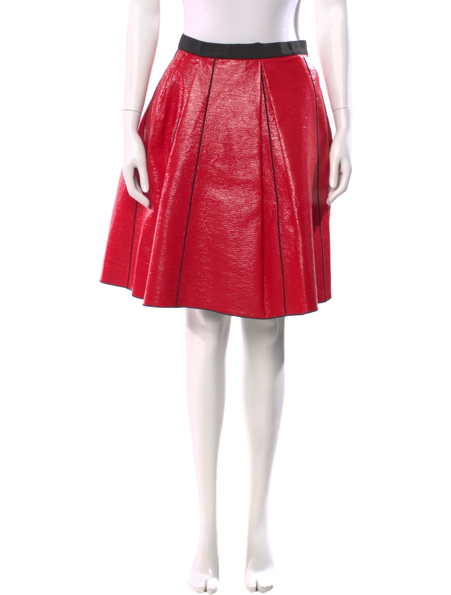 Marc Jacobs Pleated Accents Knee-Length Skirt