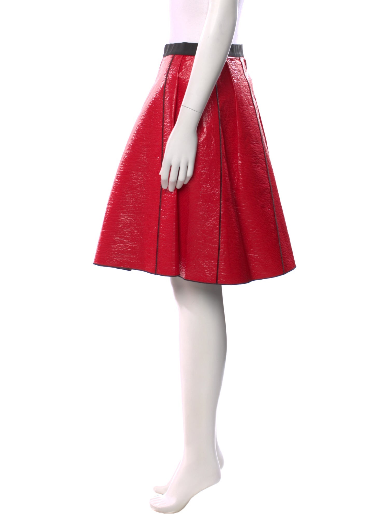 Marc Jacobs Pleated Accents Knee-Length Skirt