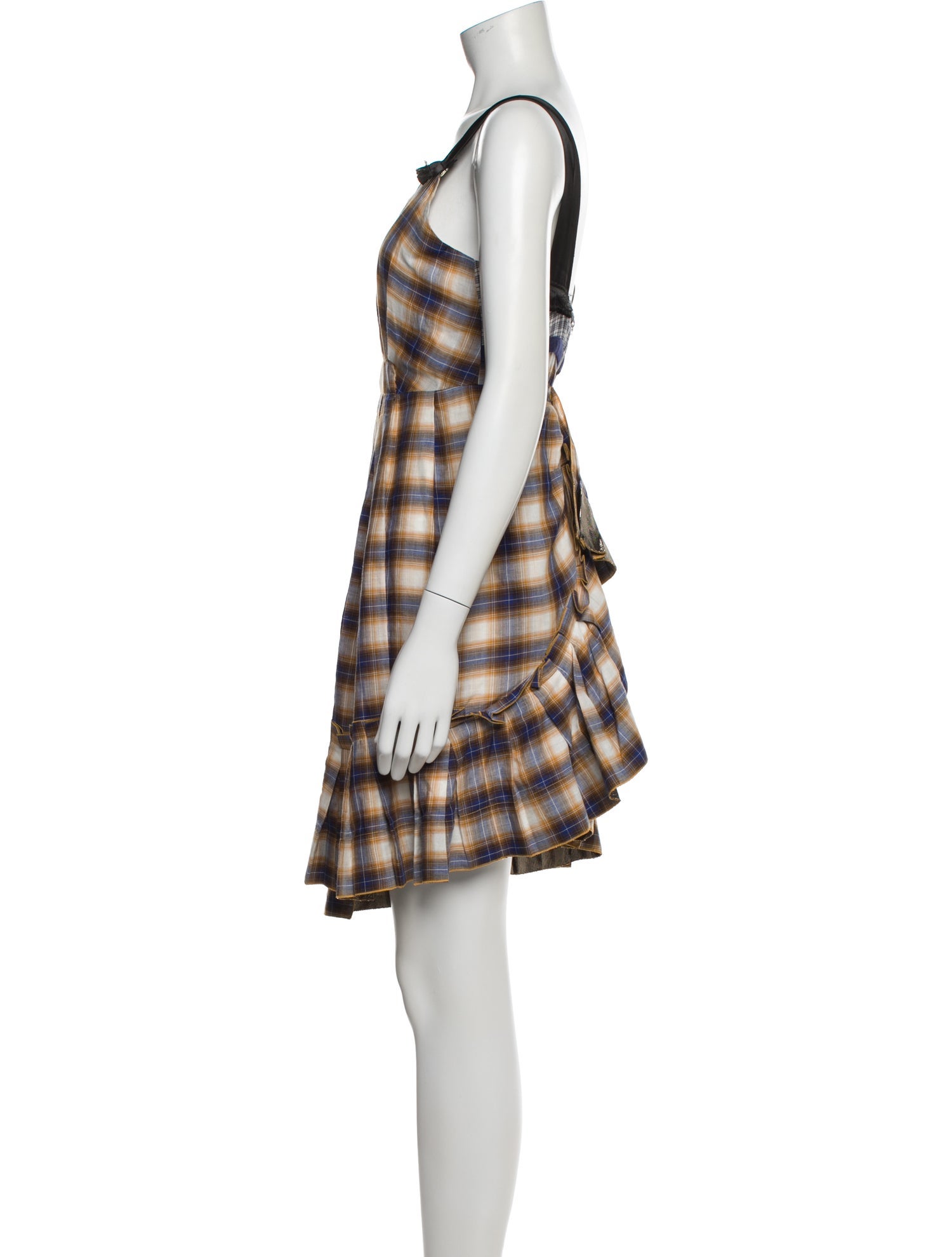 Marc Jacobs Plaid Print Knee-Length Dress
