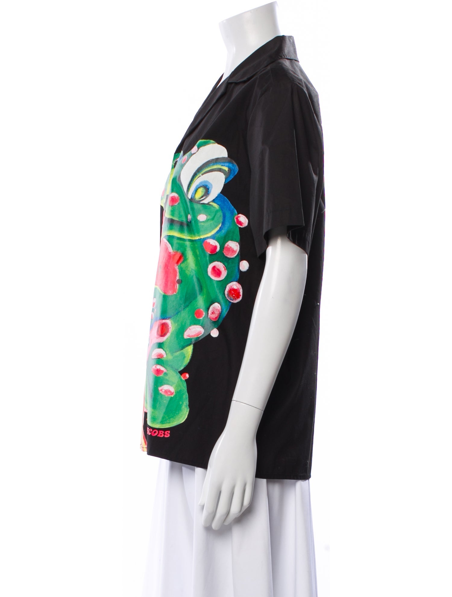 heaven BY MARC JACOBS Graphic Print Short Sleeve Button-Up Top w/ Tags