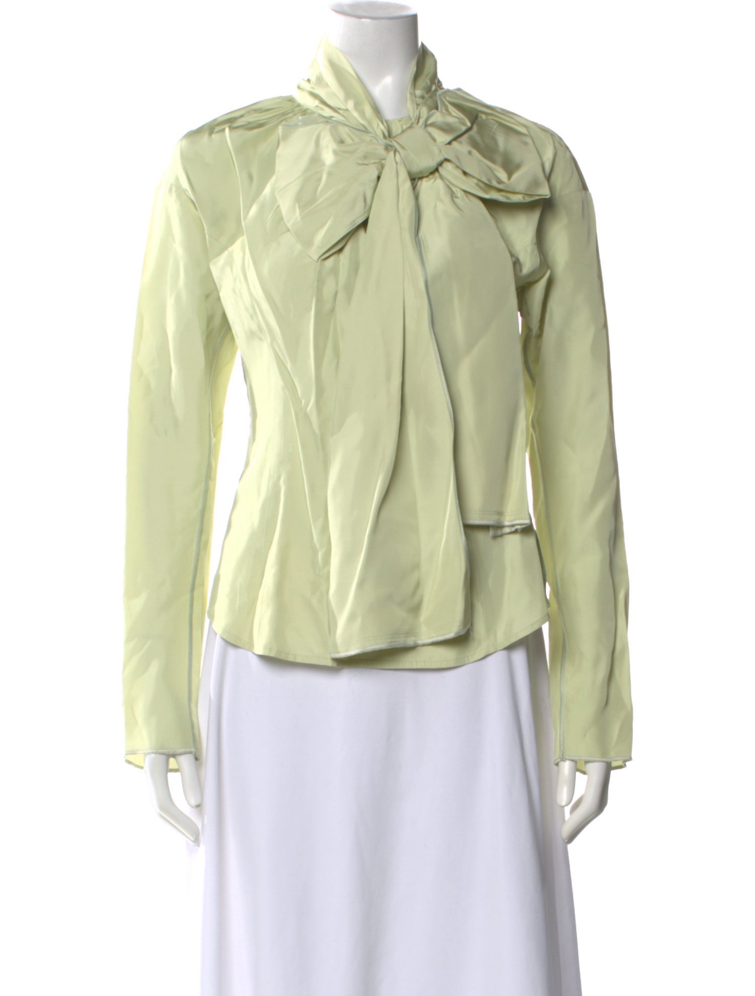 Marc Jacobs Tie Neck Long Sleeve Blouse