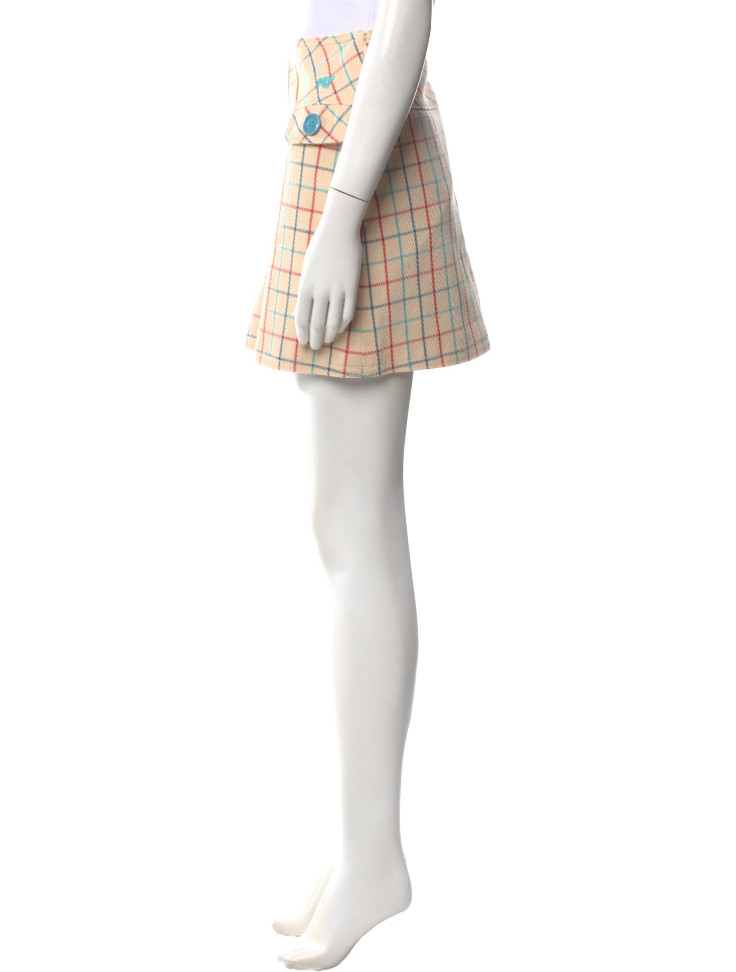 Marc Jacobs Plaid Print Mini Skirt