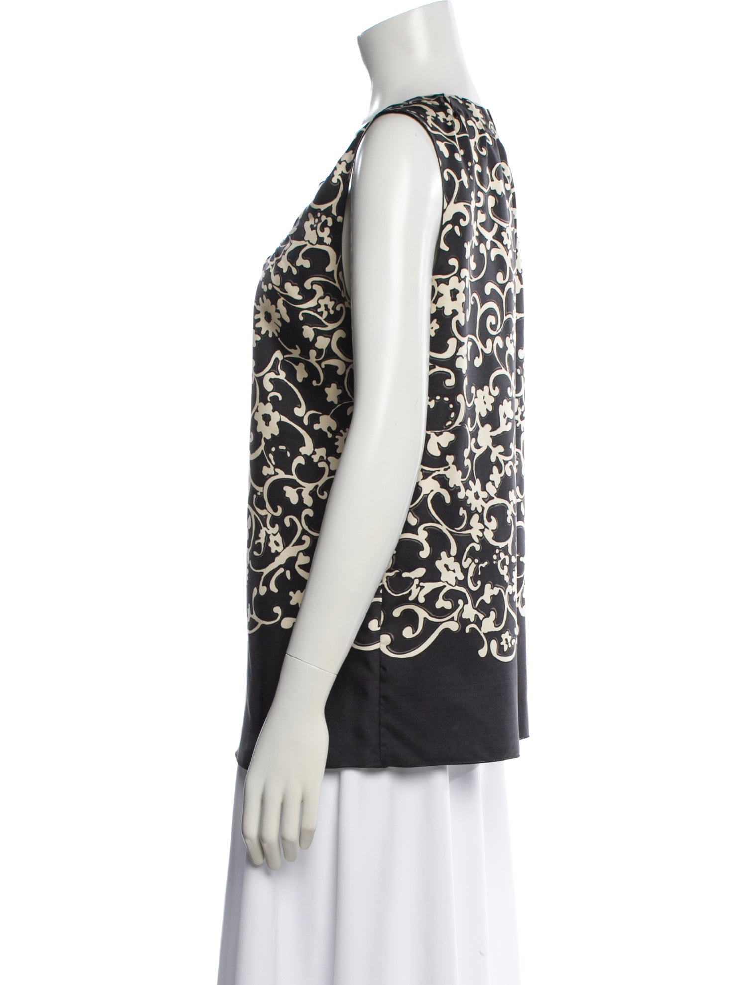 Marc Jacobs Silk Floral Print Top