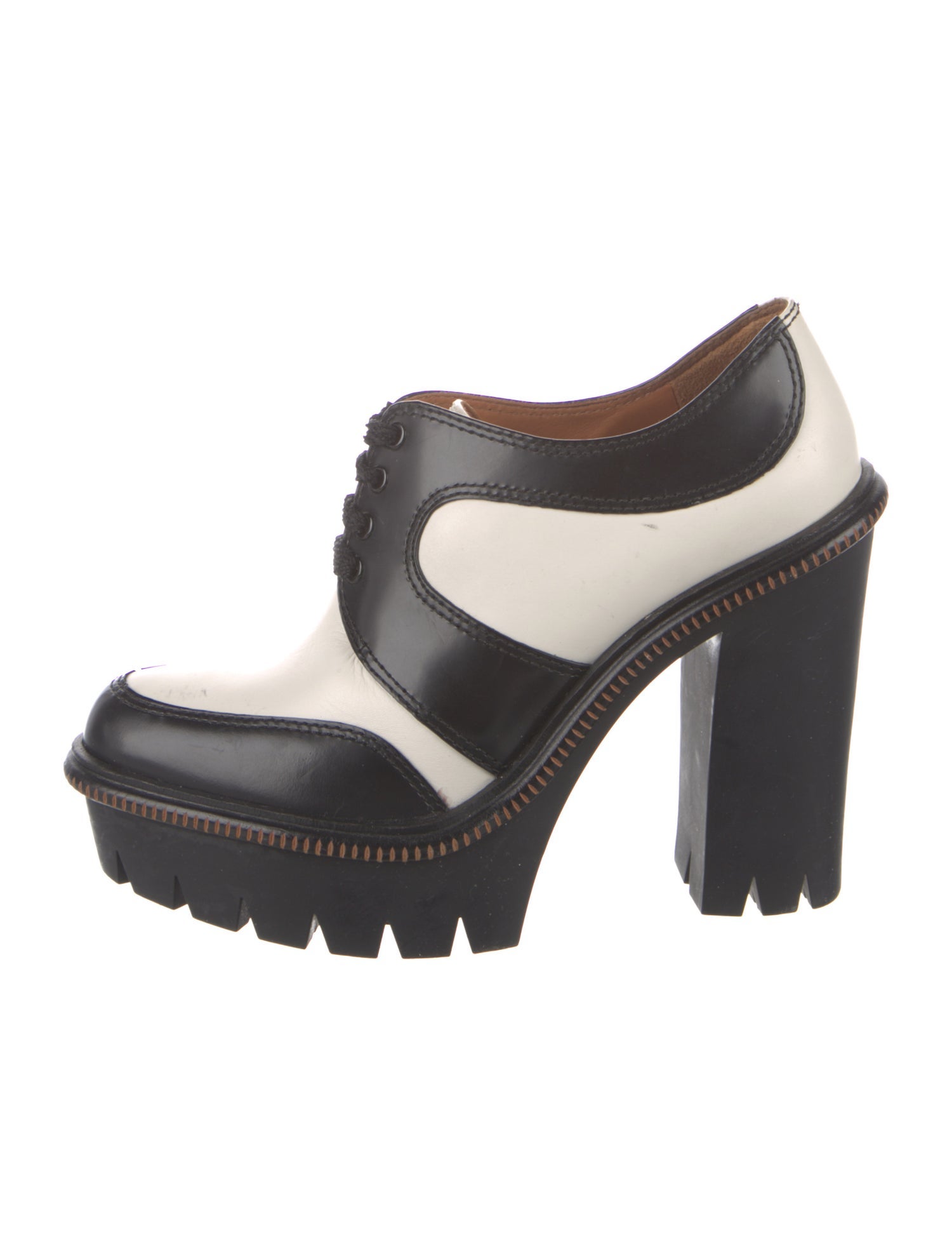 Marc Jacobs Leather Colorblock Pattern Pumps