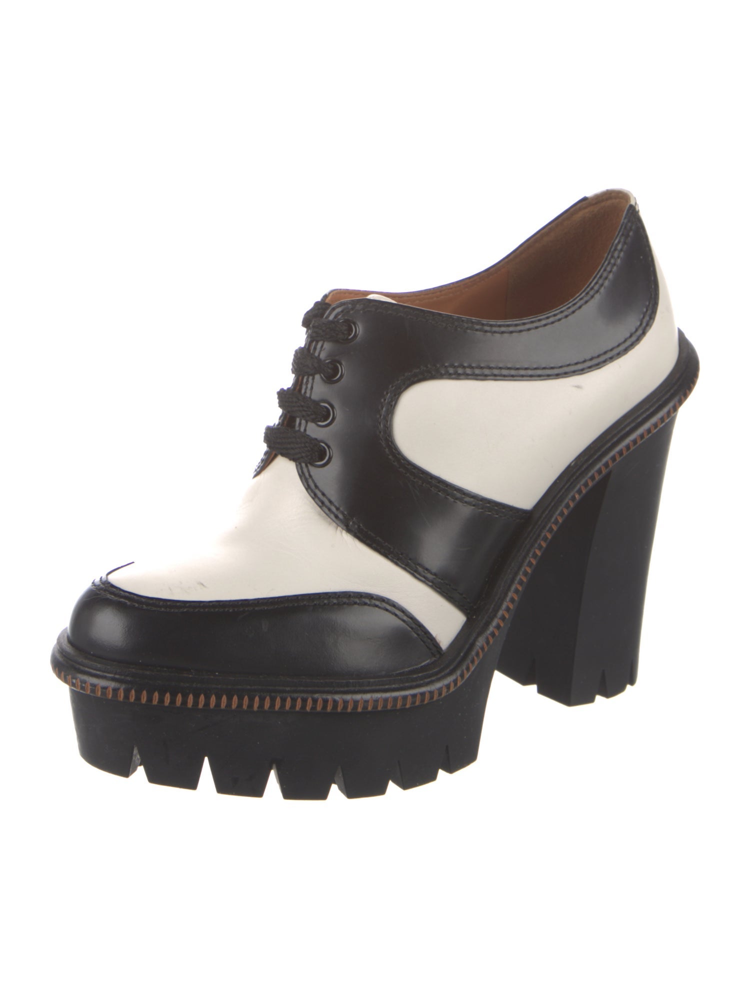 Marc Jacobs Leather Colorblock Pattern Pumps