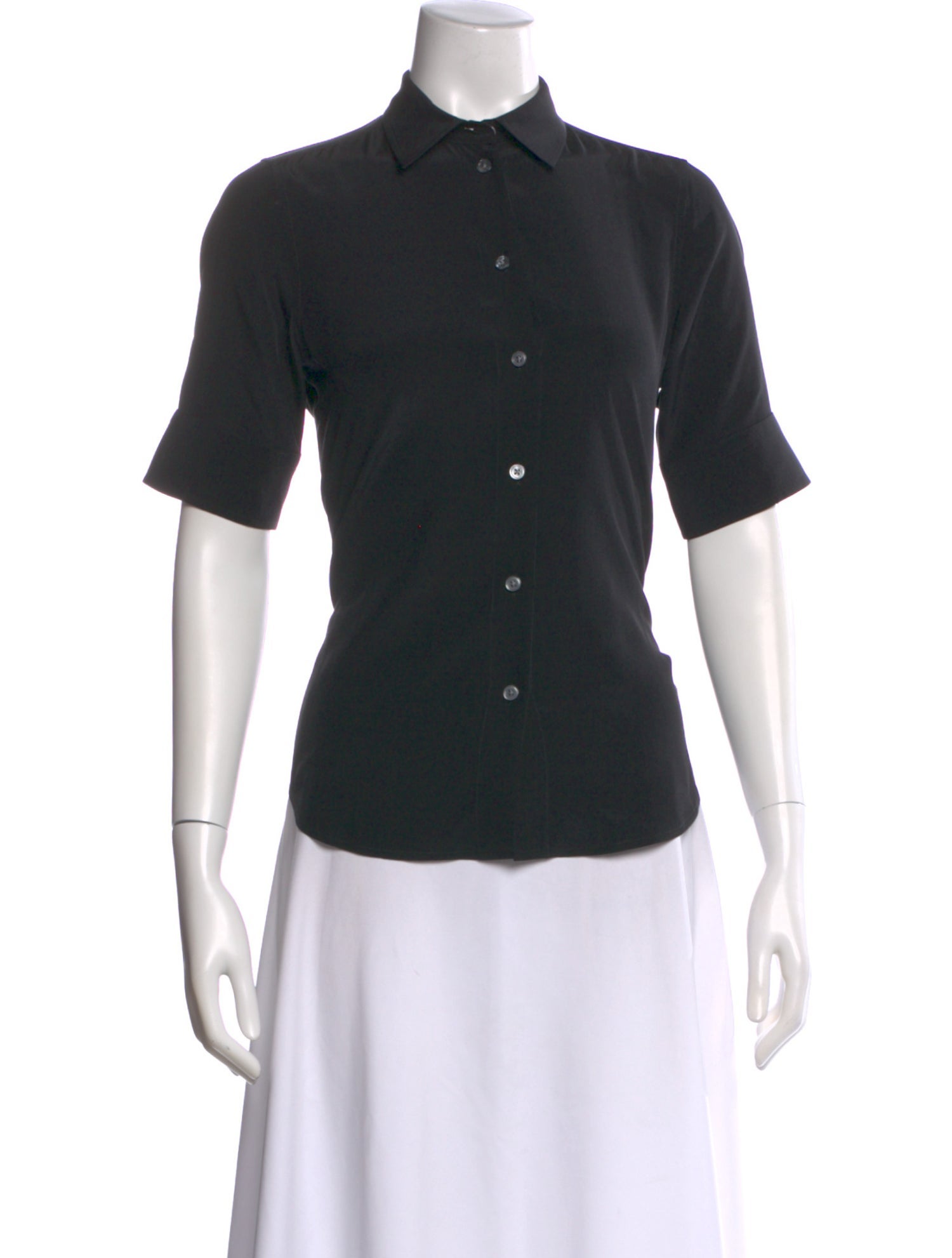 Marc Jacobs Silk Three-Quarter Sleeve Blouse