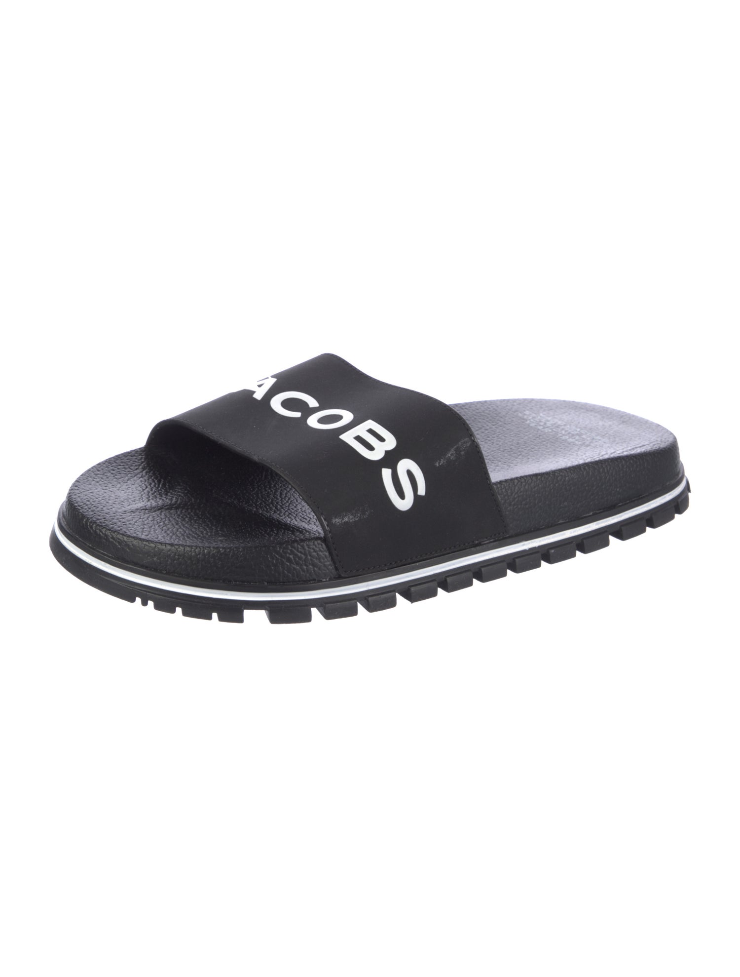 Marc Jacobs Rubber Graphic Print Slides