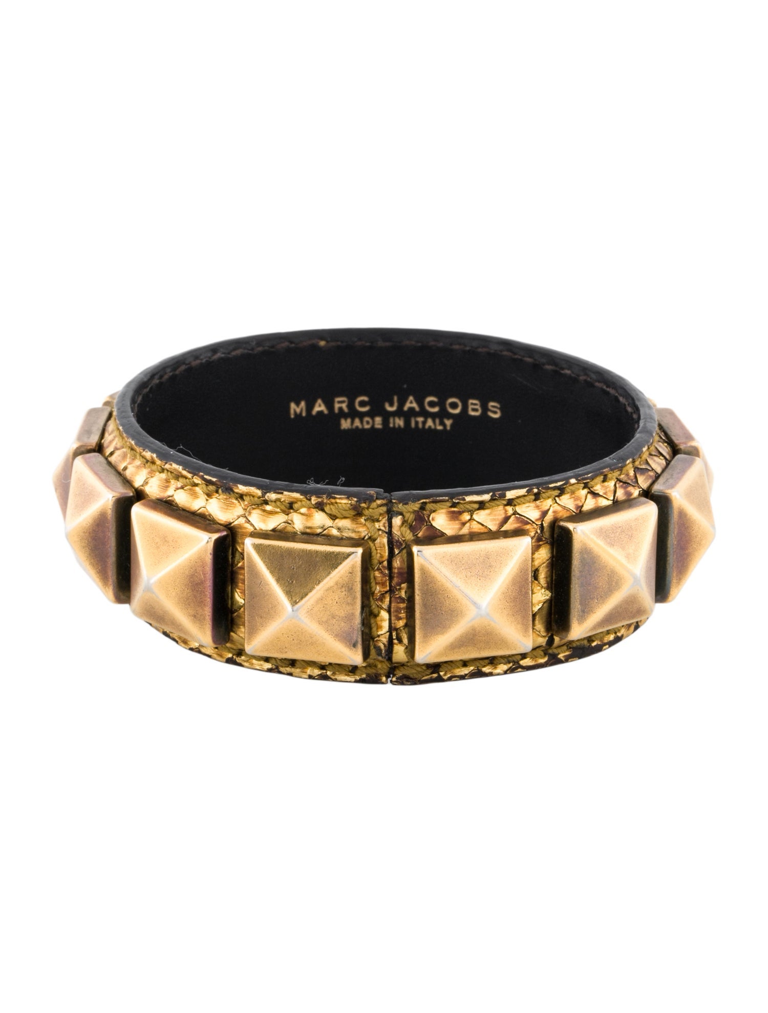 Marc Jacobs Leather Studded Bangle Bracelet