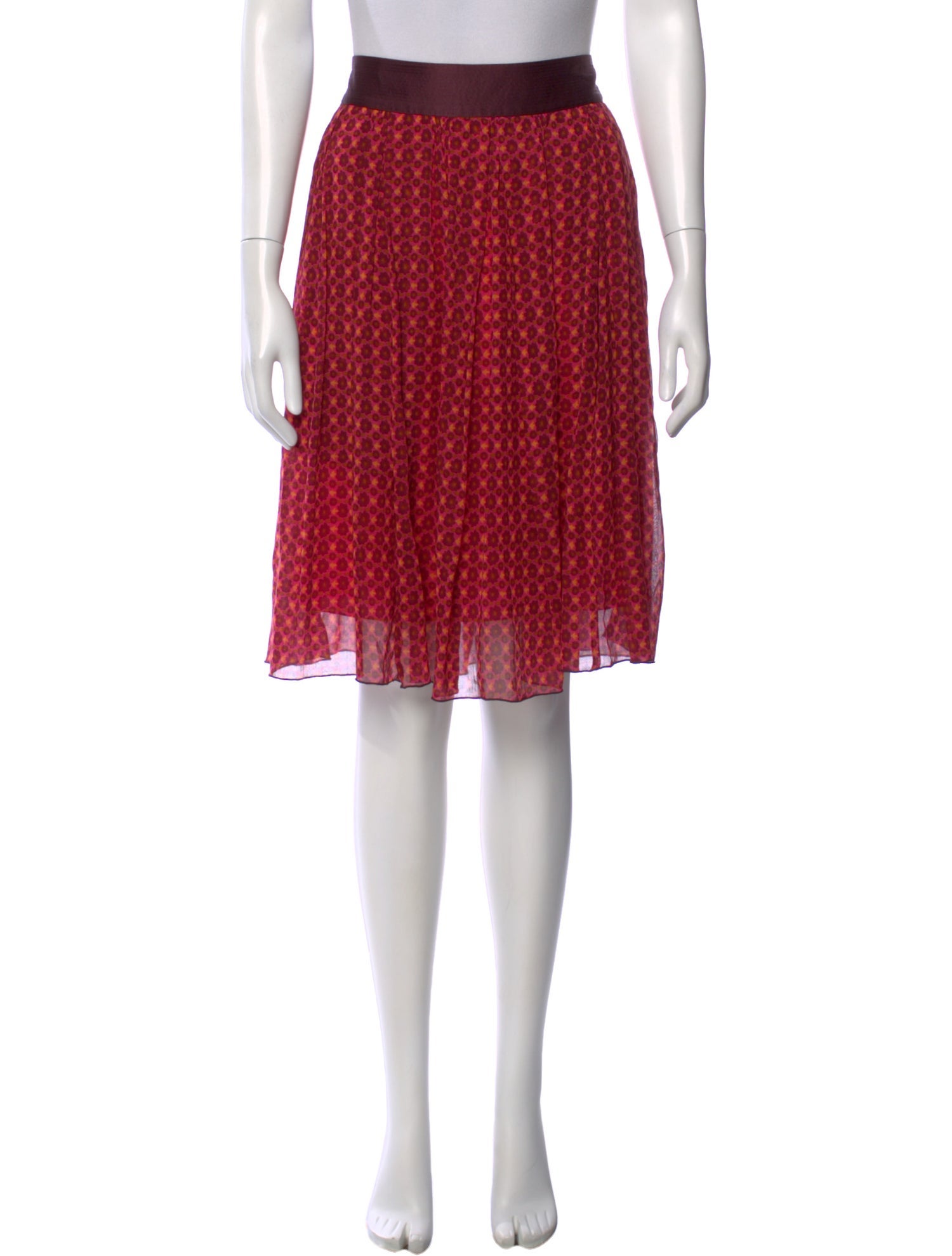 Marc Jacobs Polka Dot Print Knee-Length Skirt
