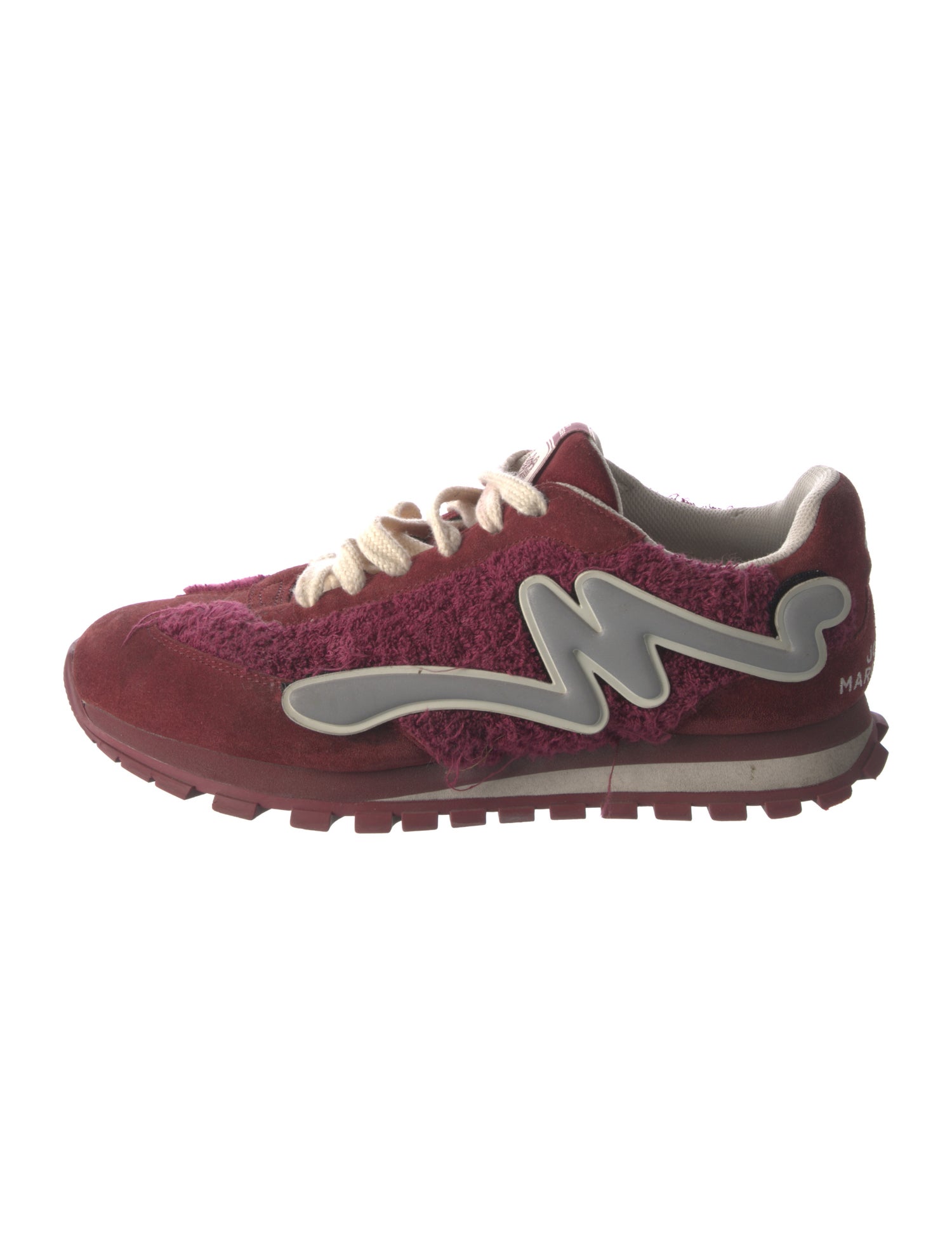 Marc Jacobs Suede Colorblock Pattern Athletic Sneakers