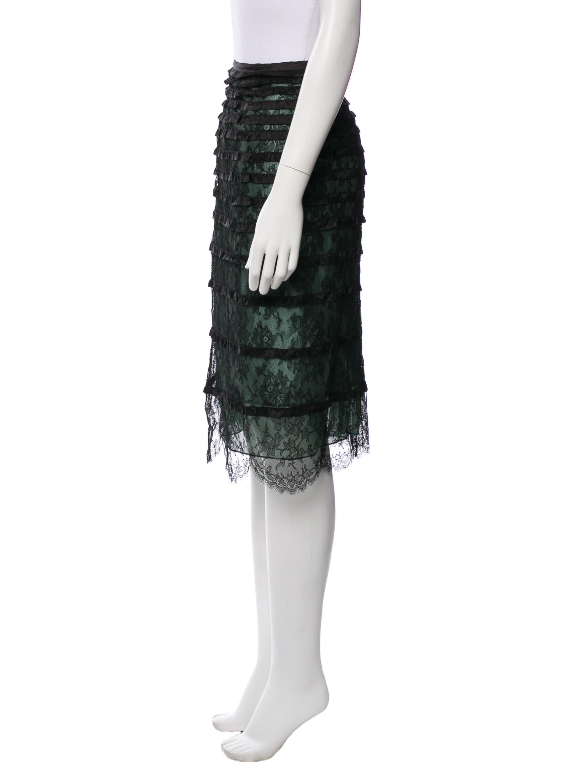 Marc Jacobs Lace Pattern Knee-Length Skirt