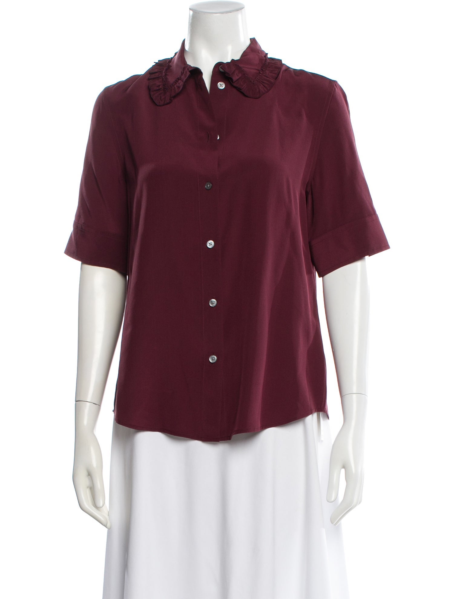 Marc Jacobs Silk Short Sleeve Blouse
