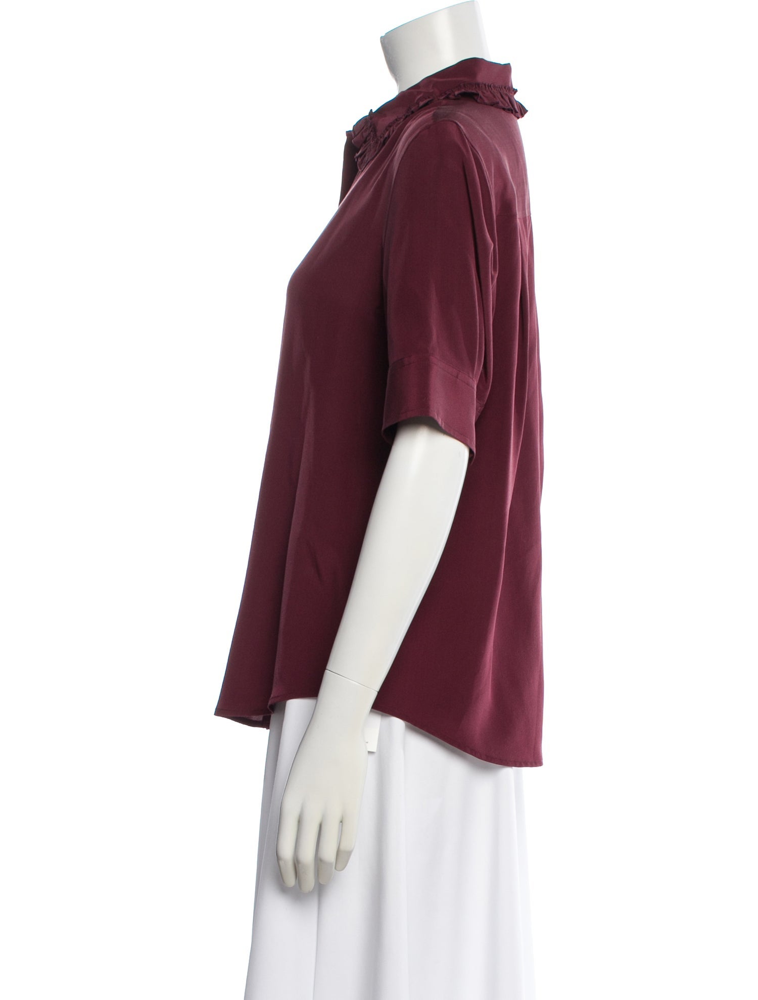 Marc Jacobs Silk Short Sleeve Blouse