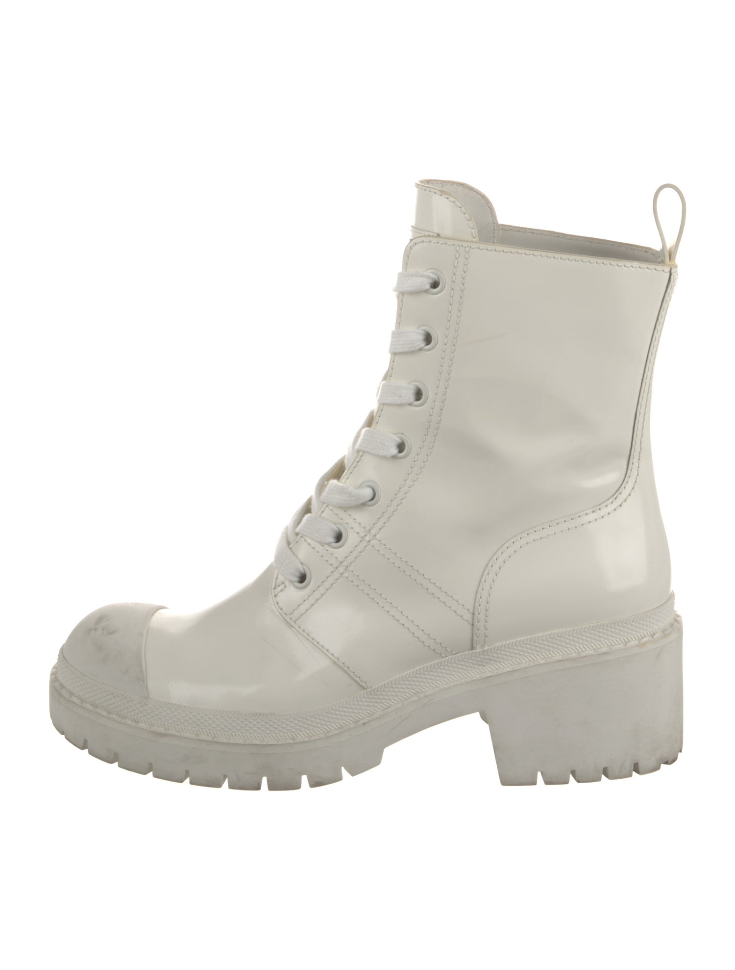 Marc Jacobs Patent Leather Combat Boots