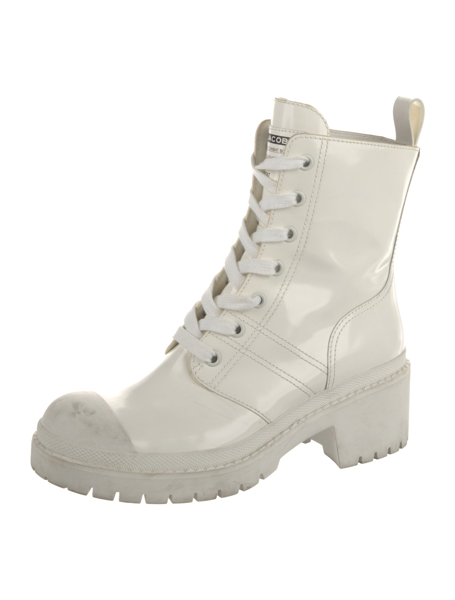 Marc Jacobs Patent Leather Combat Boots