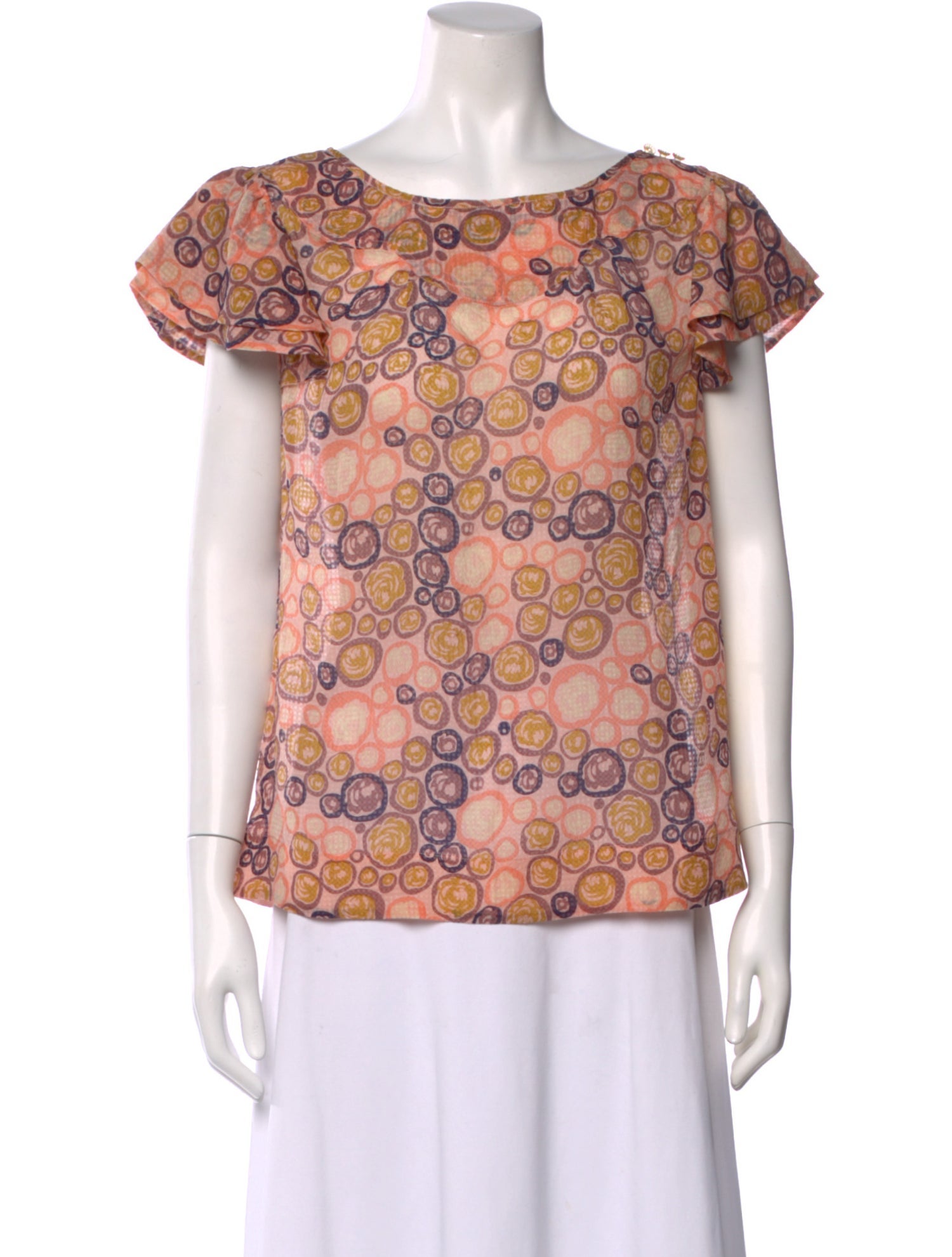 Marc Jacobs Silk Patterned Top w/ Tags
