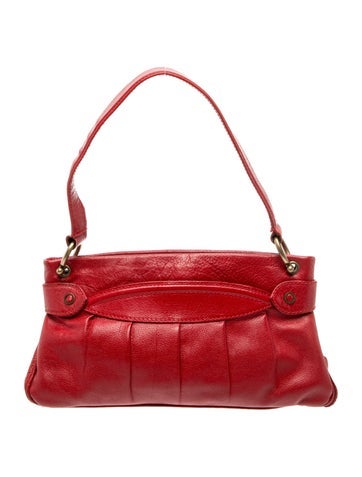 Pre-owned Marc Jacobs Leather Shoulder Bag In Red