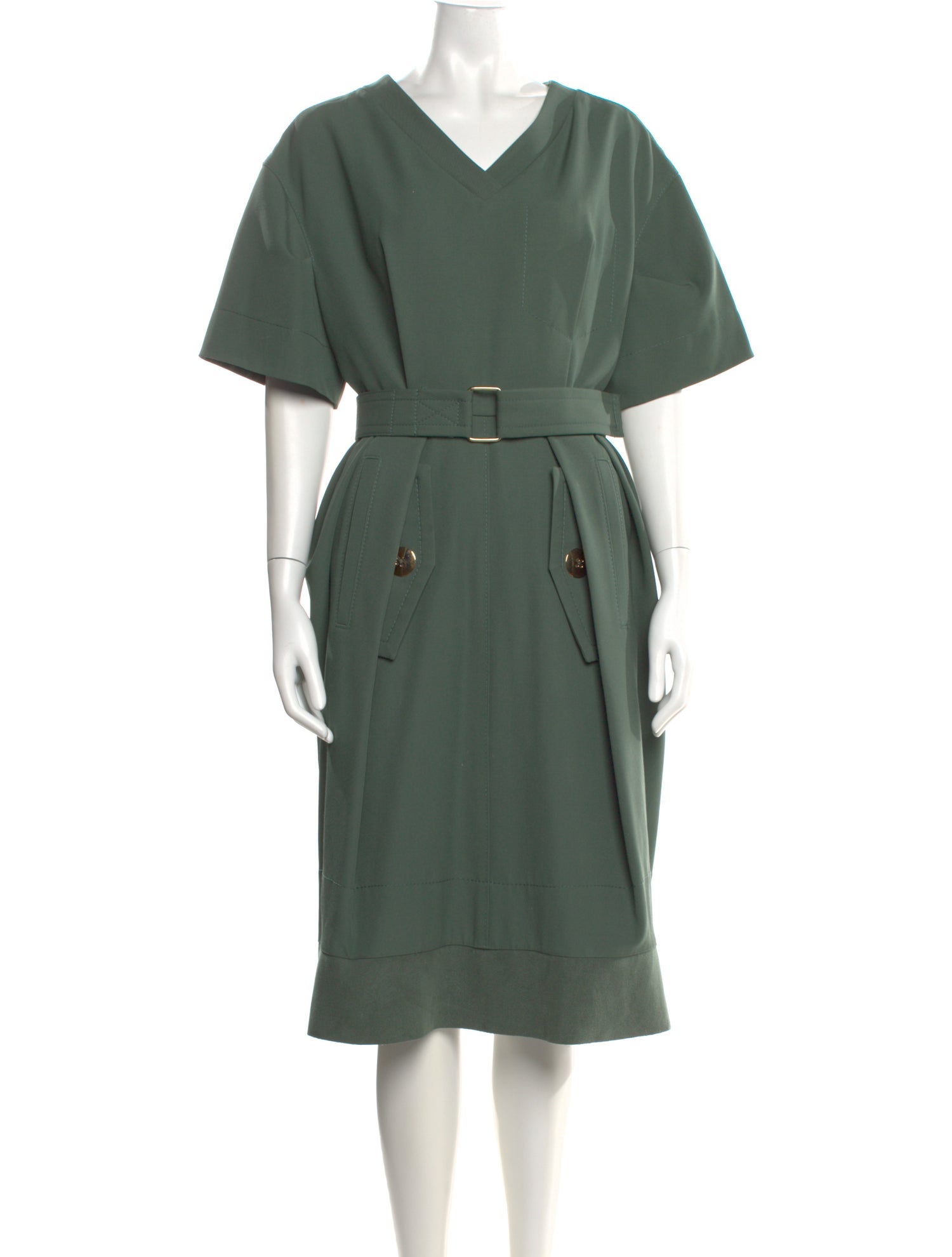 Marc Jacobs Wool Midi Length Dress