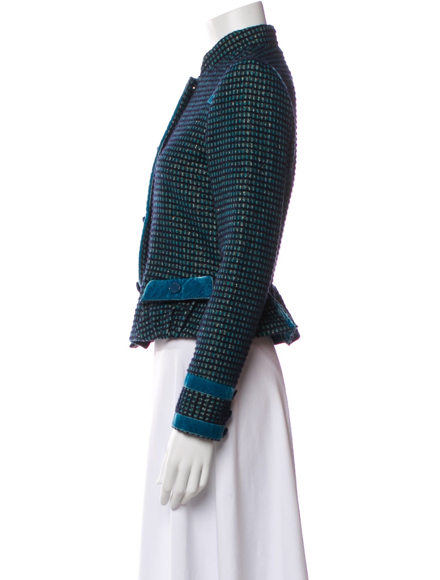Marc Jacobs Wool Tweed Pattern Evening Jacket