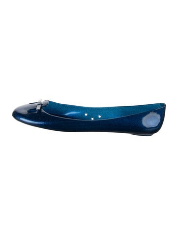Pre-owned Marc Jacobs Pvc Ballet Flats In Blue