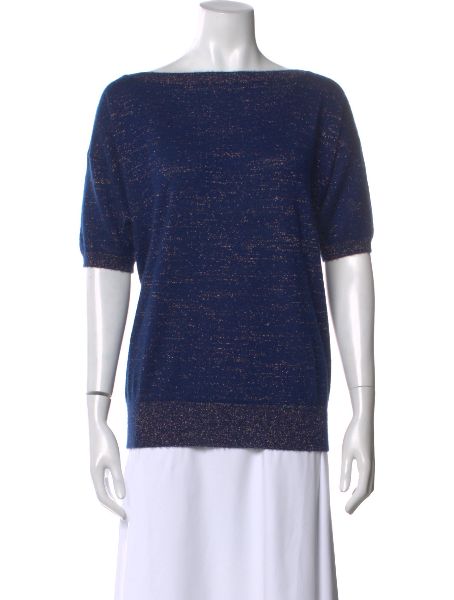 Marc Jacobs Patterned Bateau Neckline Top