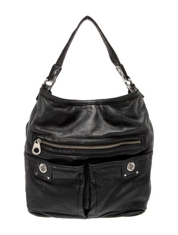 Pre-owned Marc Jacobs Leather Shoulder Bag In Black