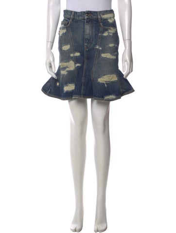 Pre-owned Marc Jacobs Mini Skirt W/ Tags In Blue