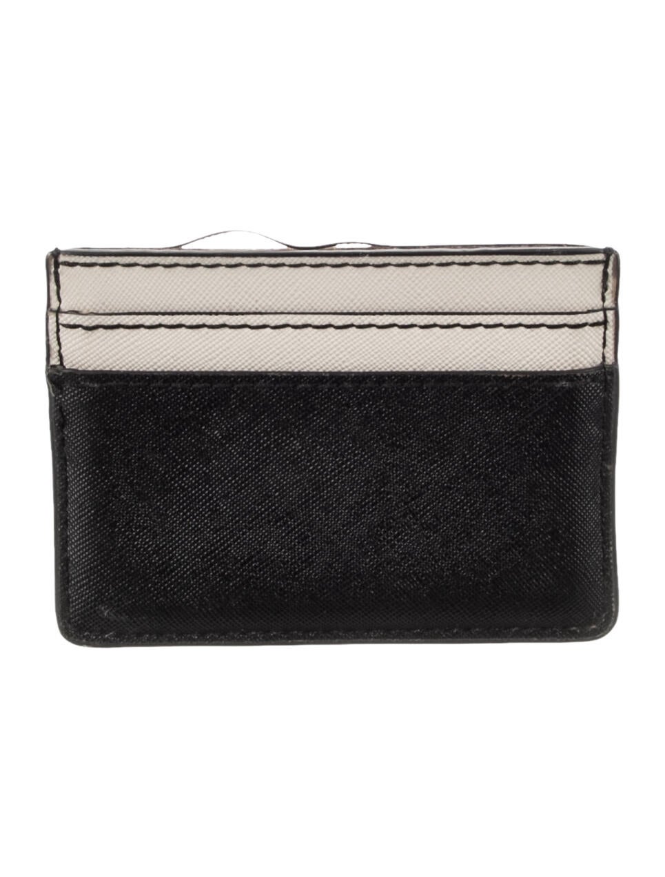 Marc Jacobs Leather Colorblock Pattern Card Holder