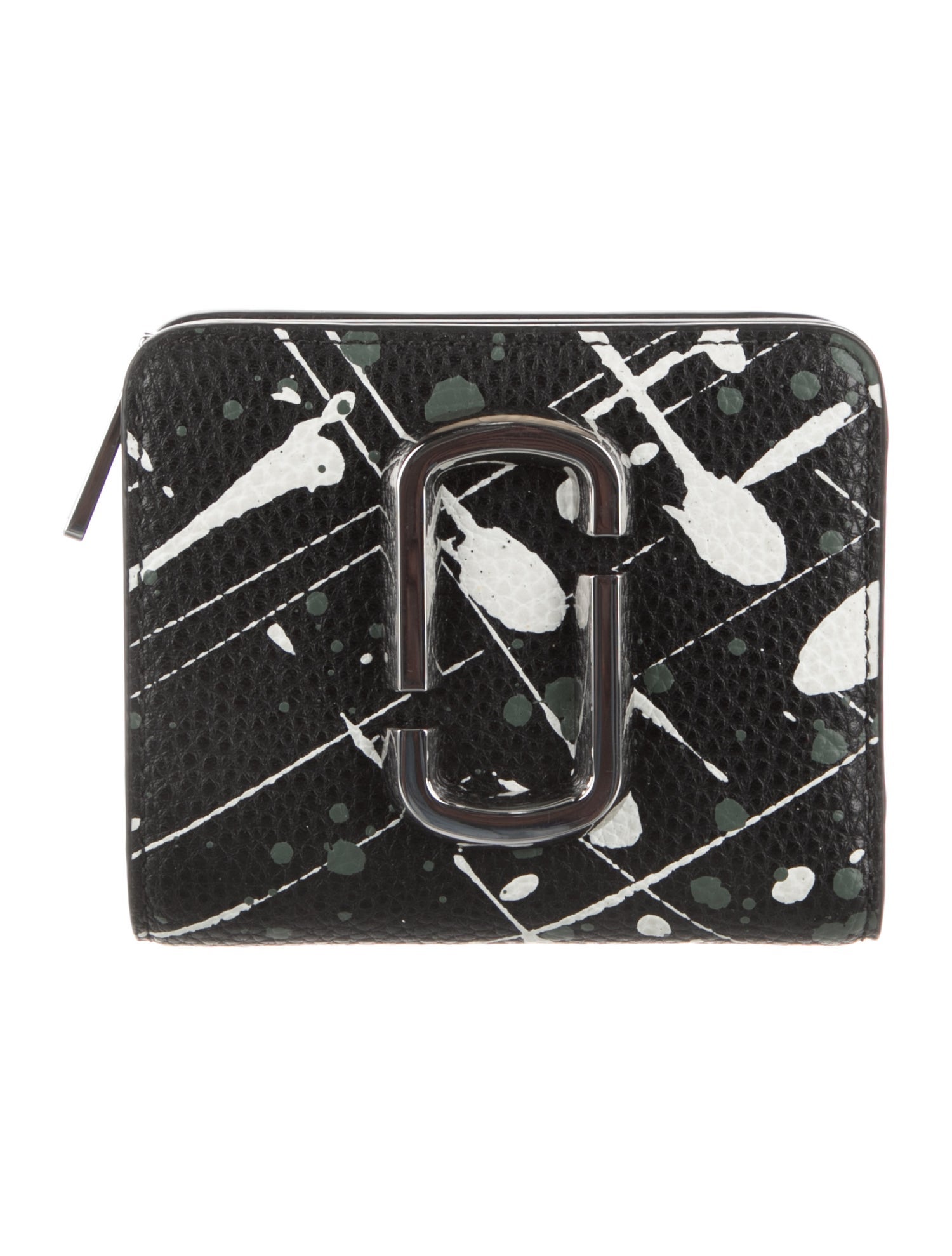 Marc Jacobs Leather Printed Compact Wallet