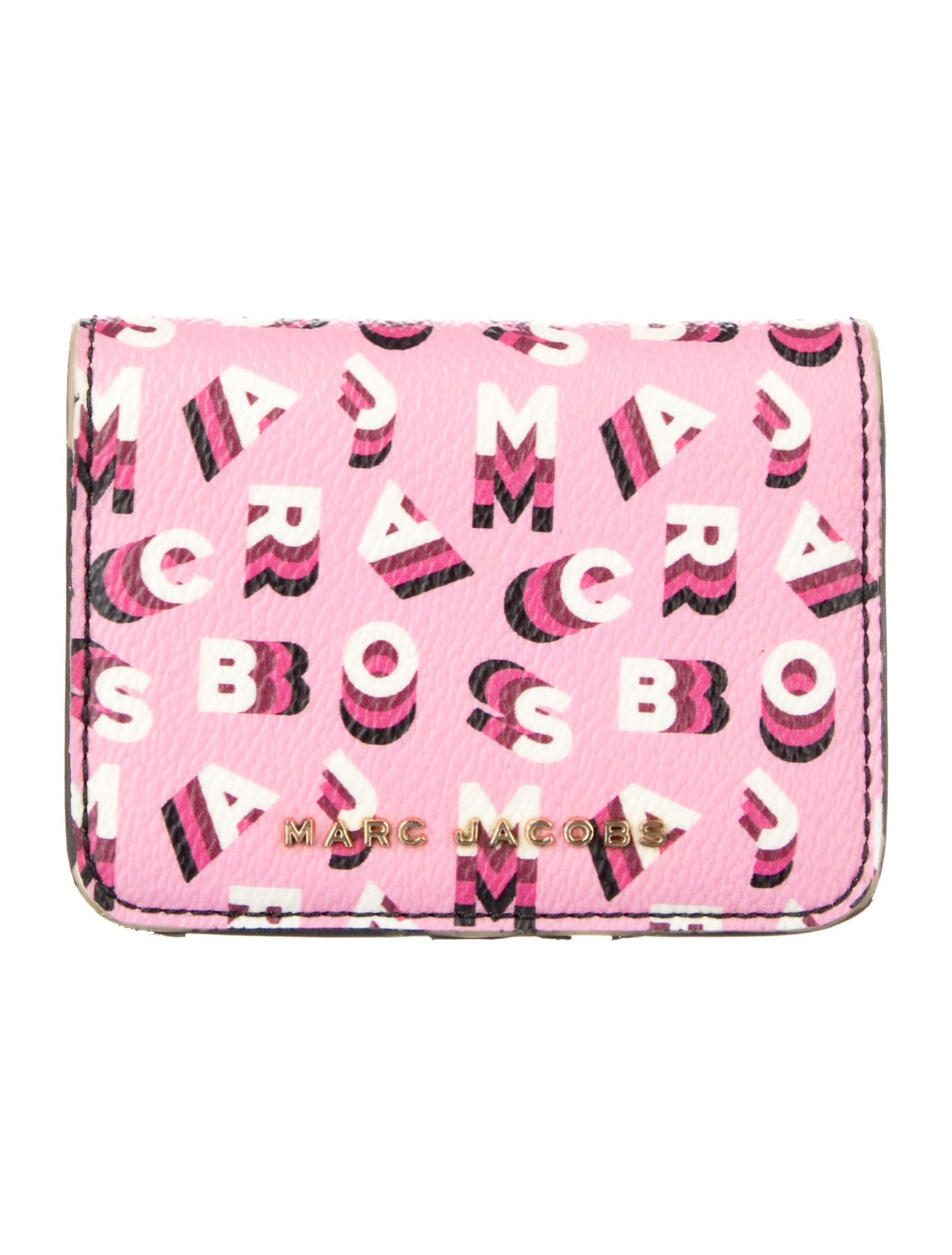Marc Jacobs Leather Printed Card Holder