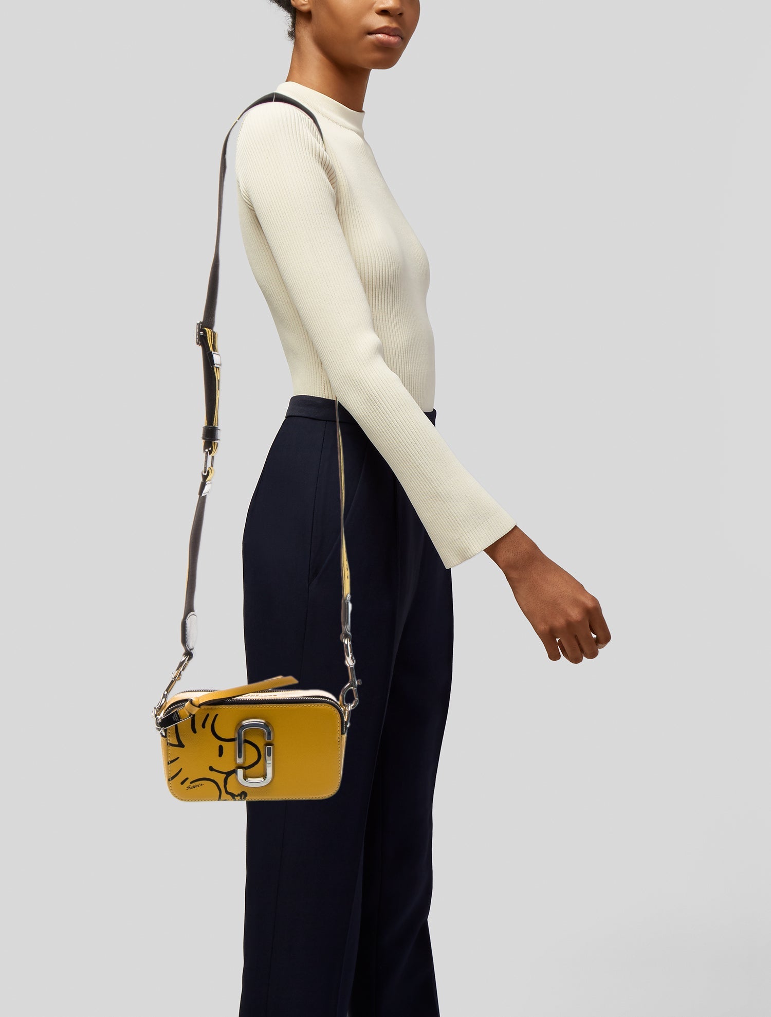 Marc Jacobs x Peanuts Saffiano Leather Shoulder Bag