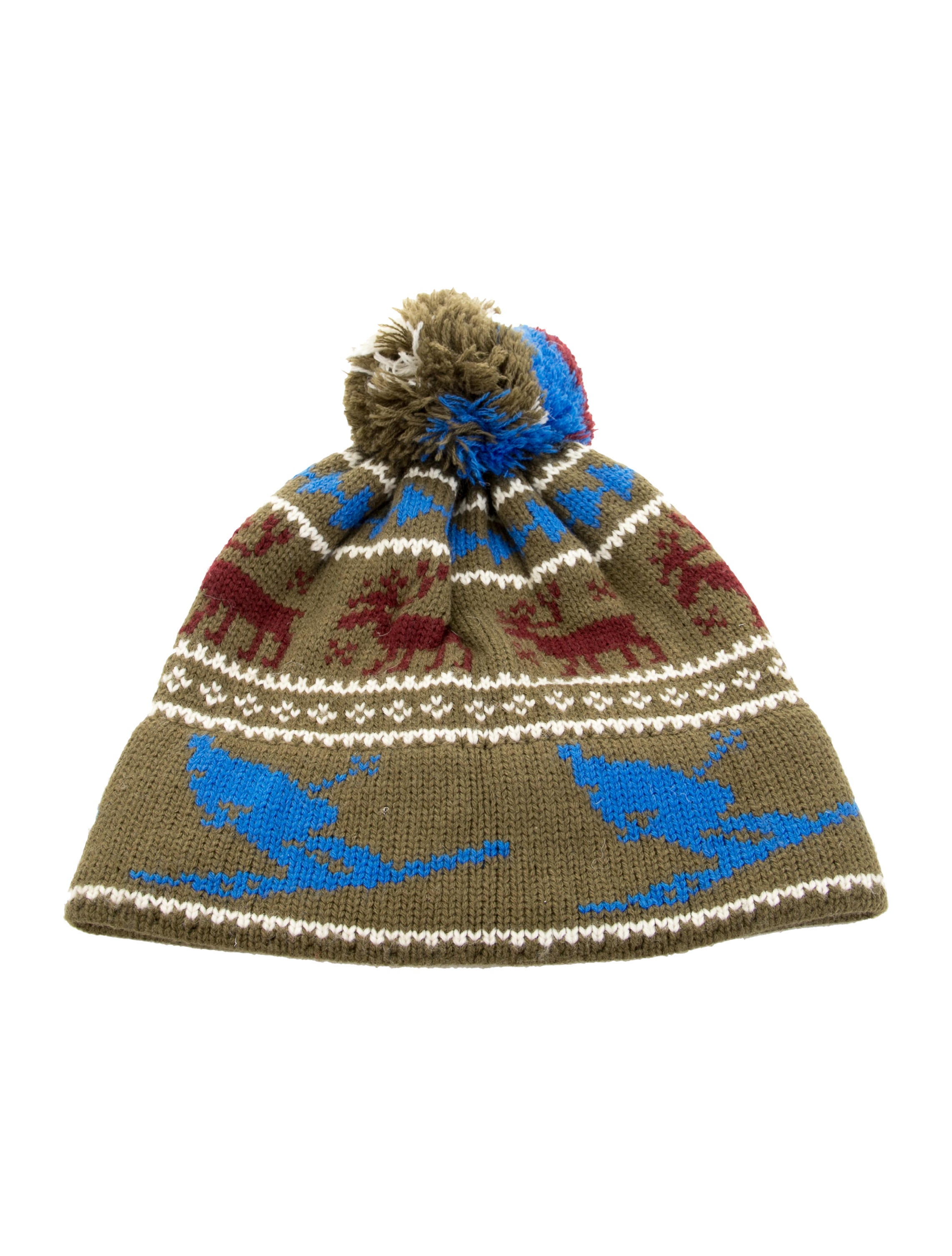 Marc Jacobs Green pattern printed beanie w/Tags