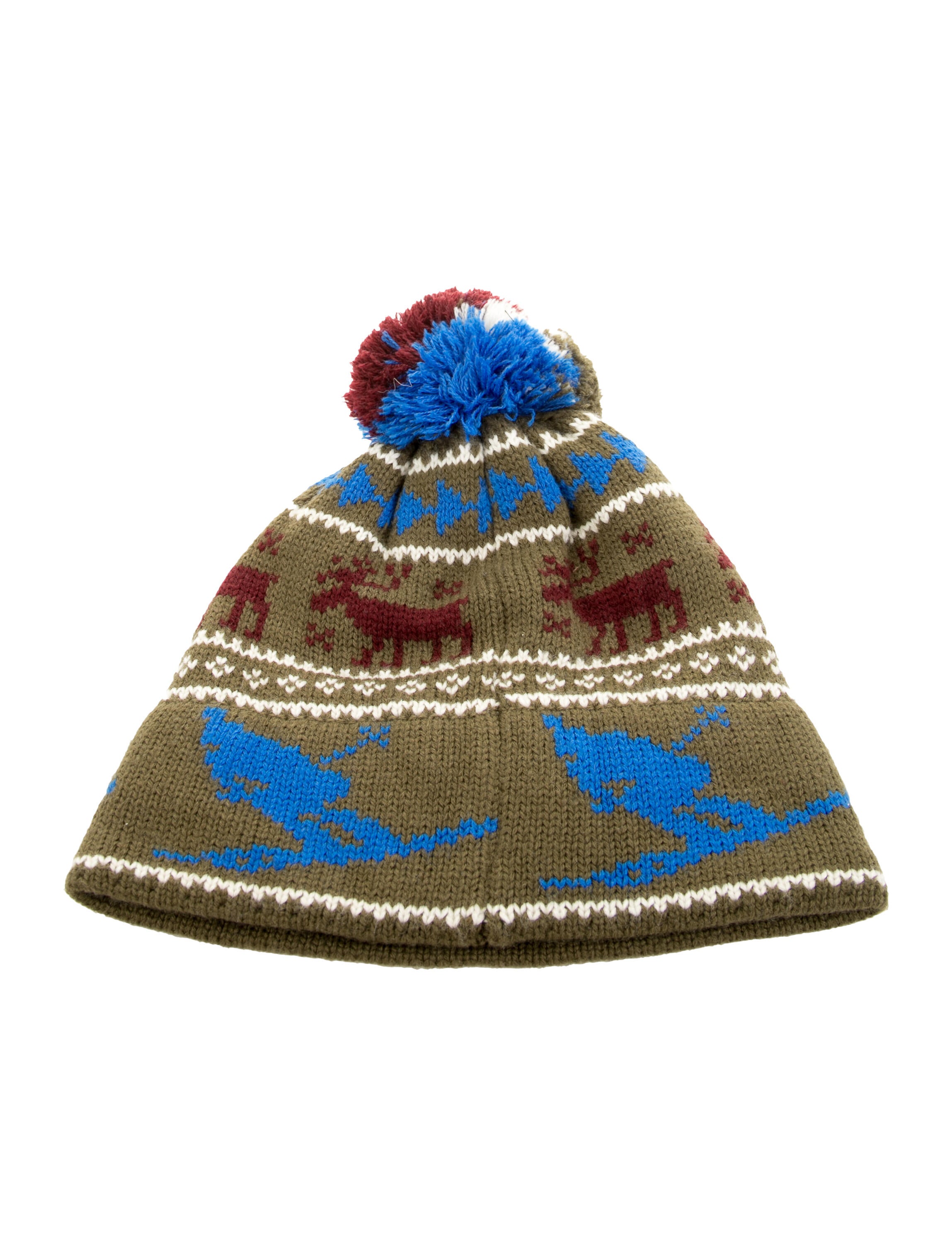 Marc Jacobs Green pattern printed beanie w/Tags