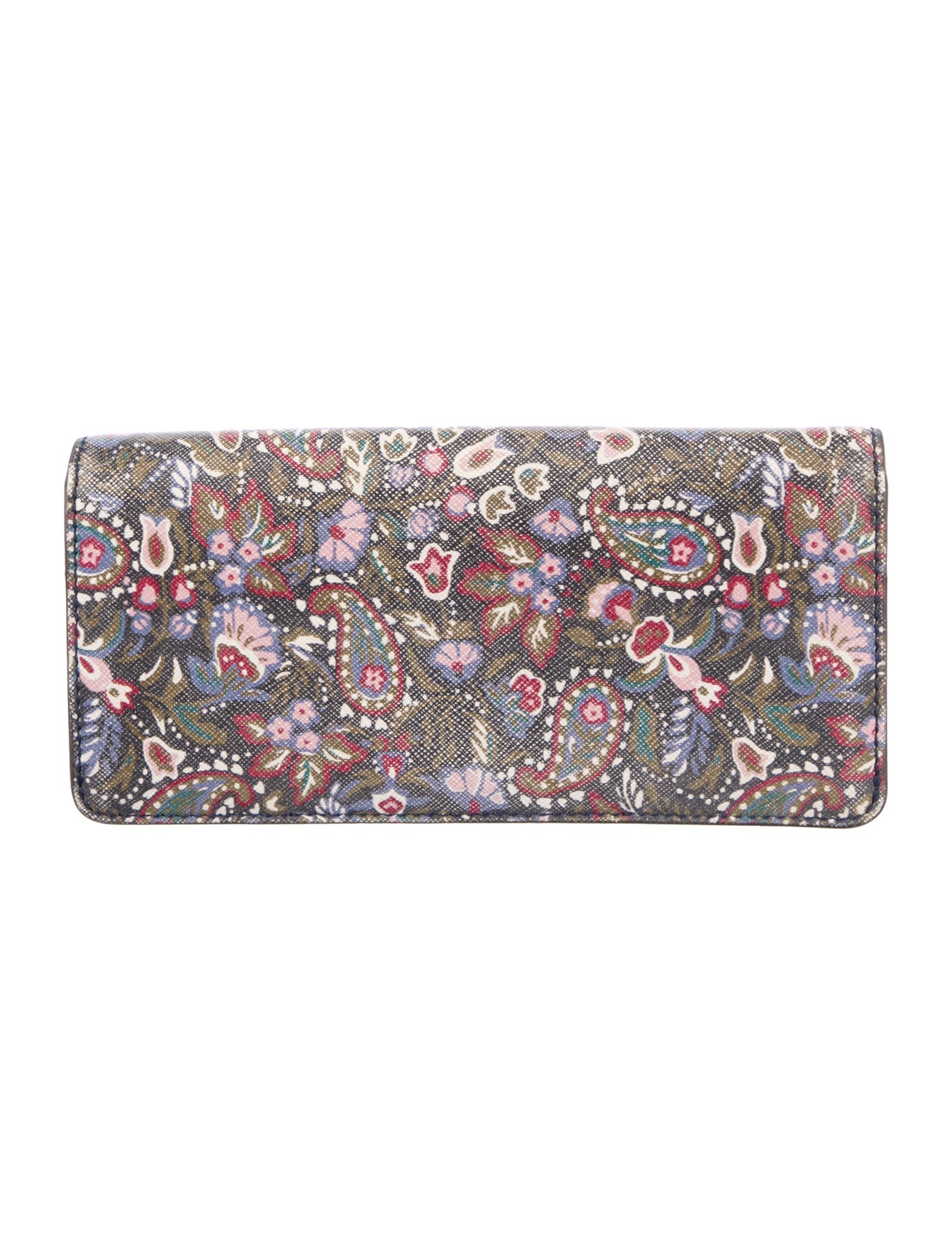 Marc Jacobs Leather Floral Print Continental Wallet