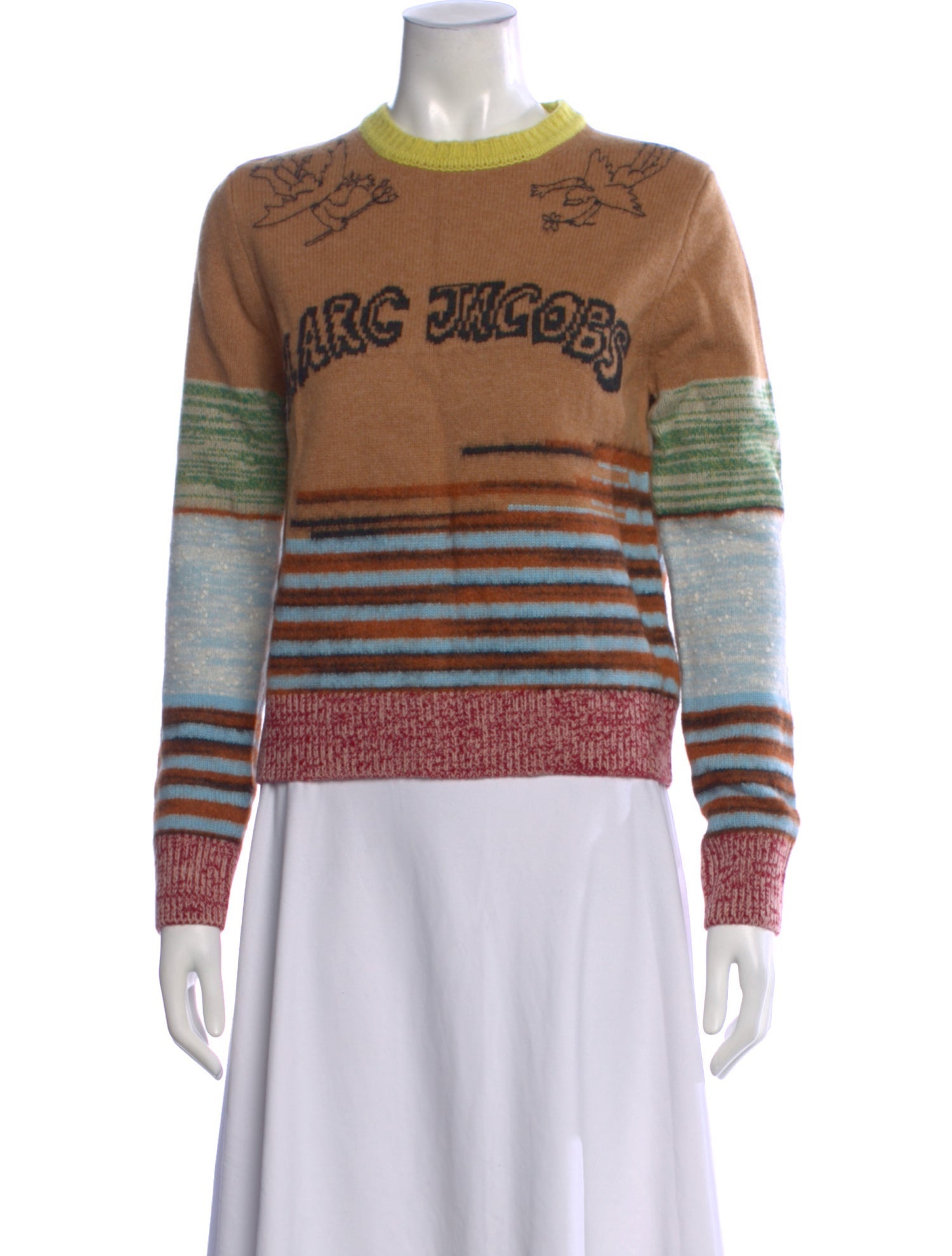 Marc Jacobs Wool Graphic Print Sweater w/ Tags